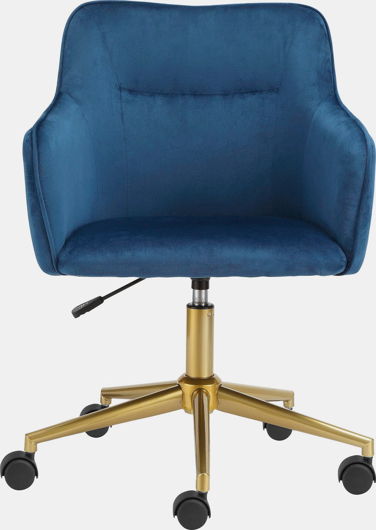 Leonique Schreibtischstuhl - blau/gold