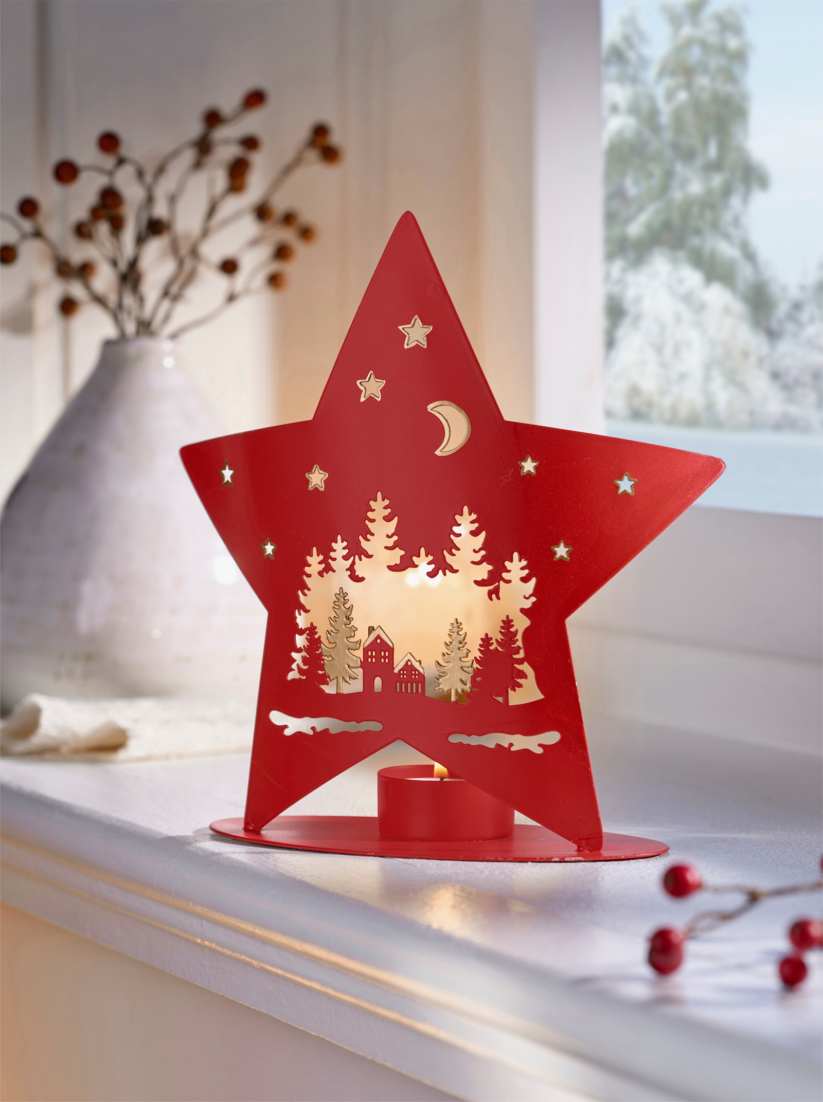 Gasper Ljuslykta - röd