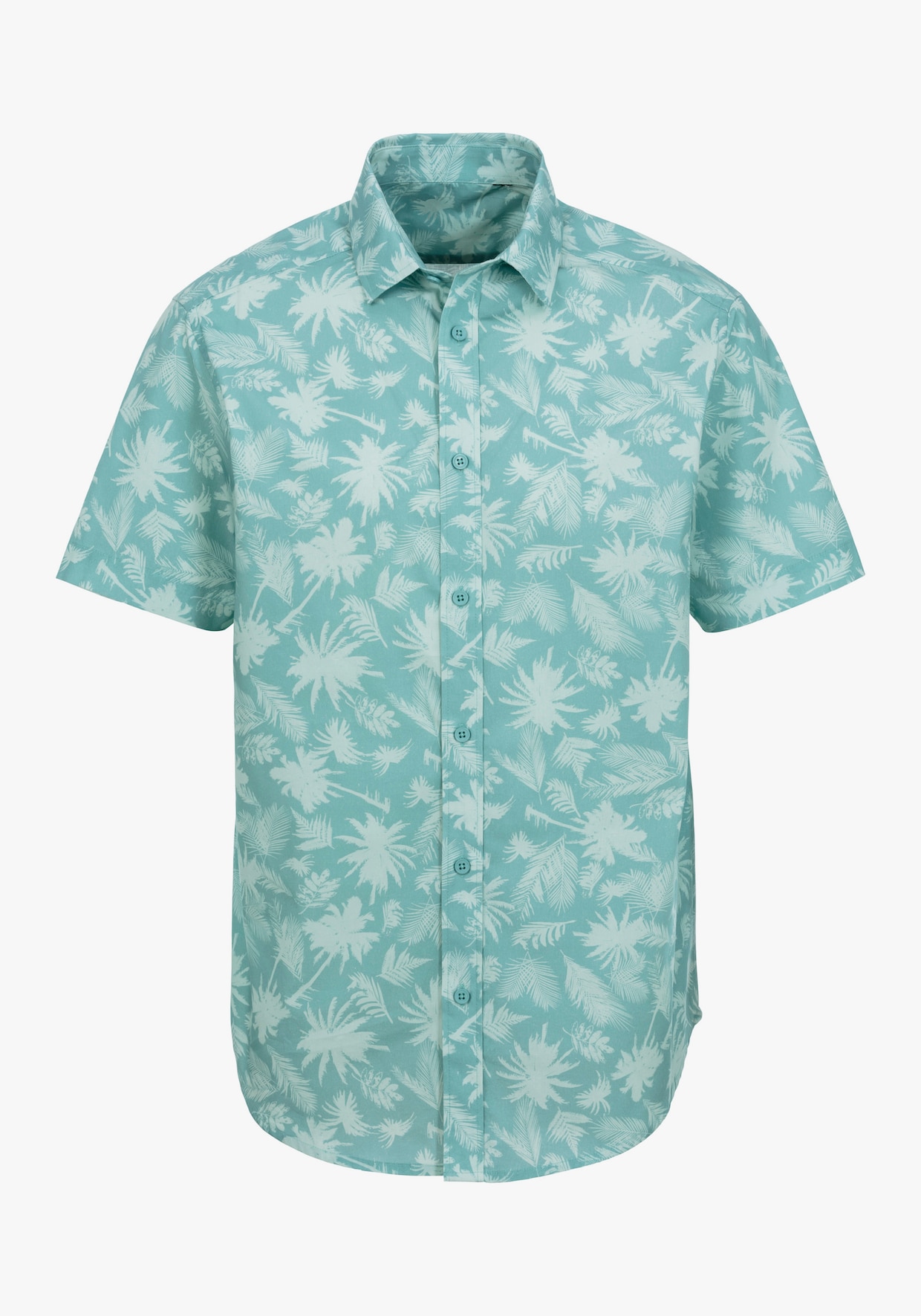 Beachtime Hawaiiaans overhemd - turquoise geprint