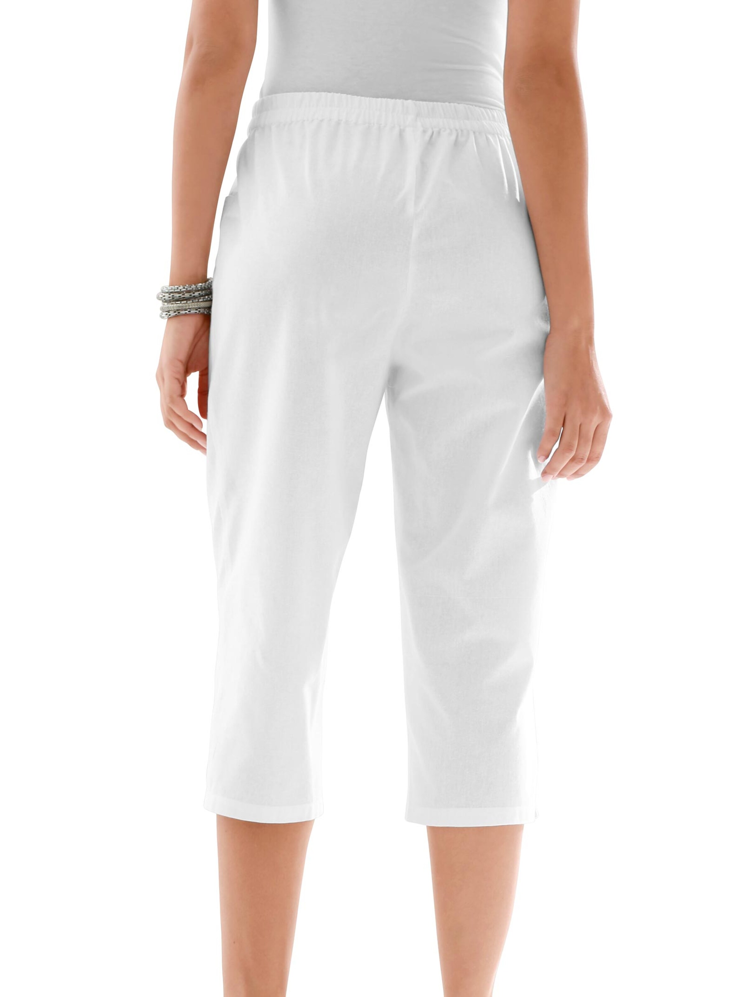 Capri-Hose - weiß