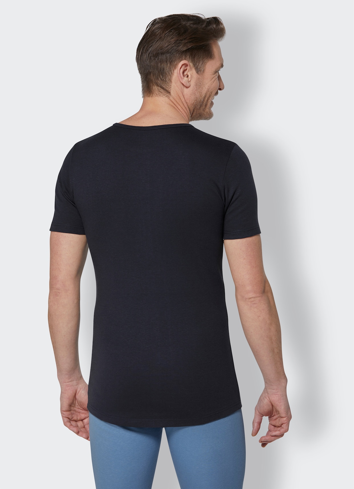 KINGsCLUB Shirt - marine + mittelblau