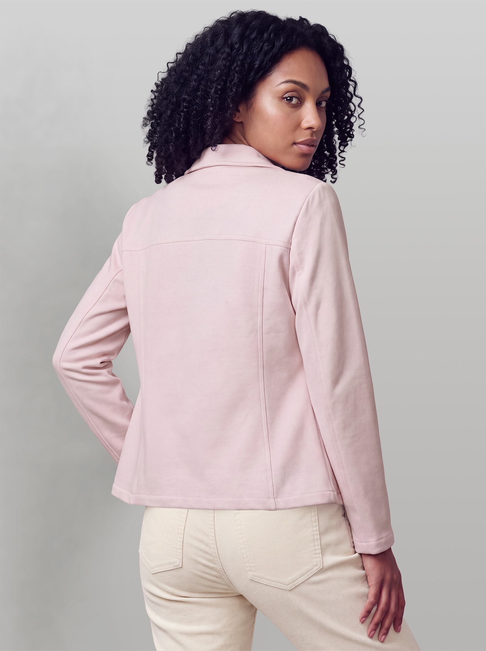 heine Sweatblazer mit Oil-dyed-Waschung - hellrosé