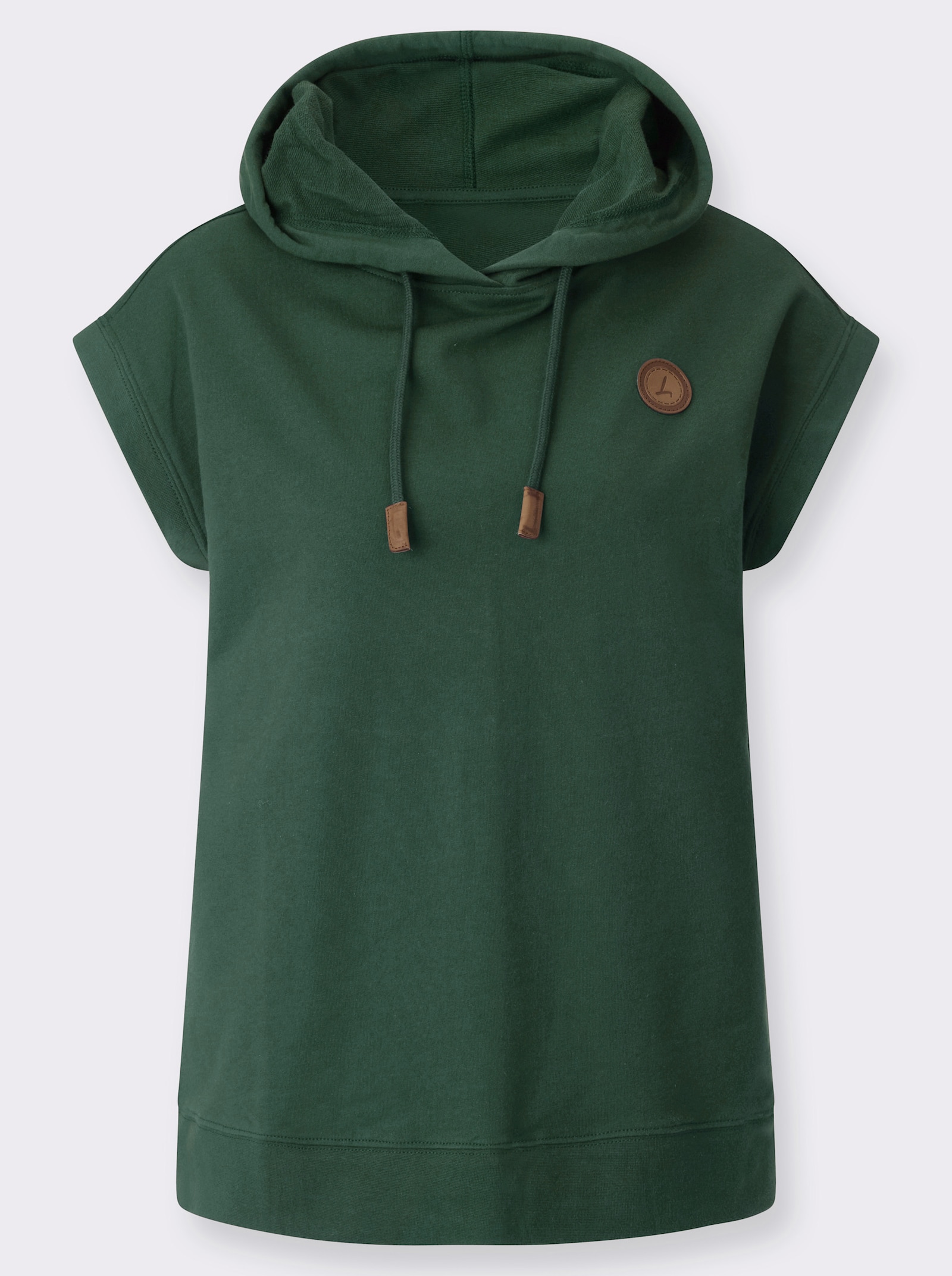 Kapuzenshirt mit Tunnelzug - moos