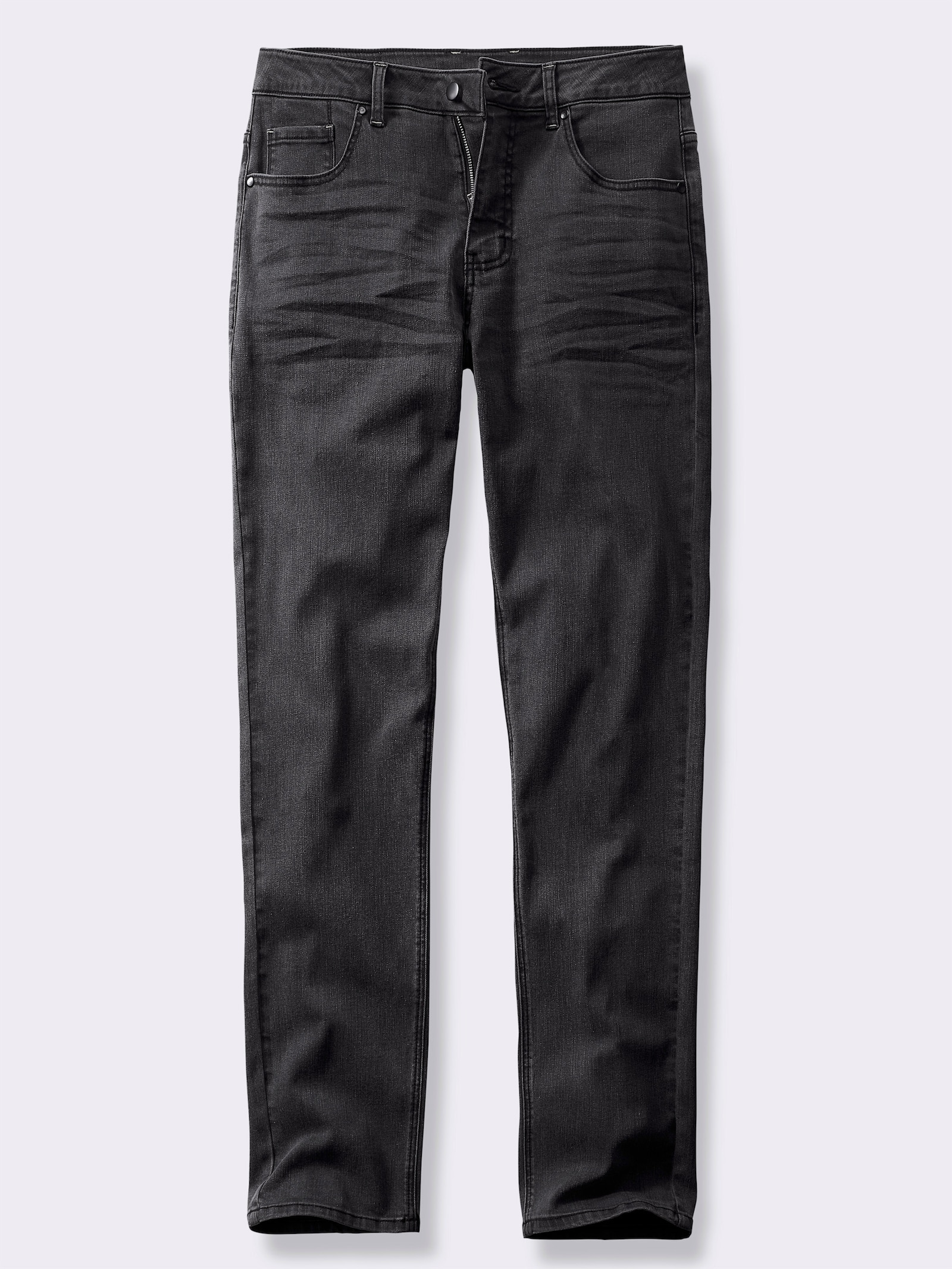 Marco Donati 5-Pocket-Jeans mit Crinkle-Effekten - graphit-denim