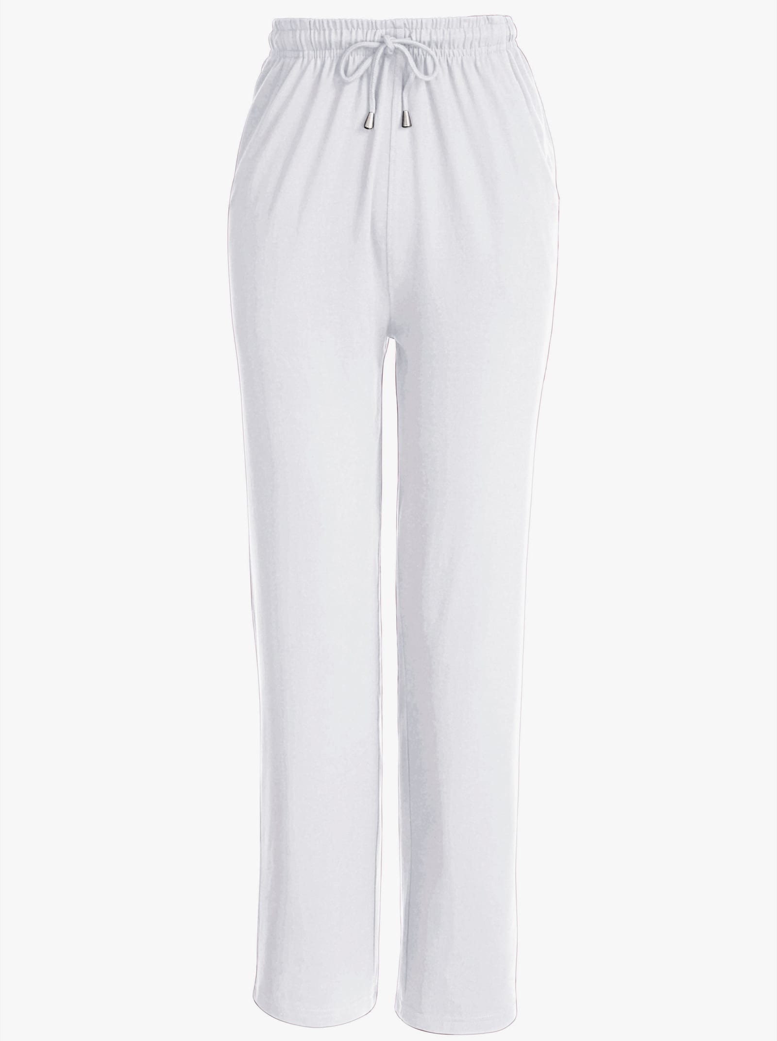 Freizeithose mit Kordelzug - weiß