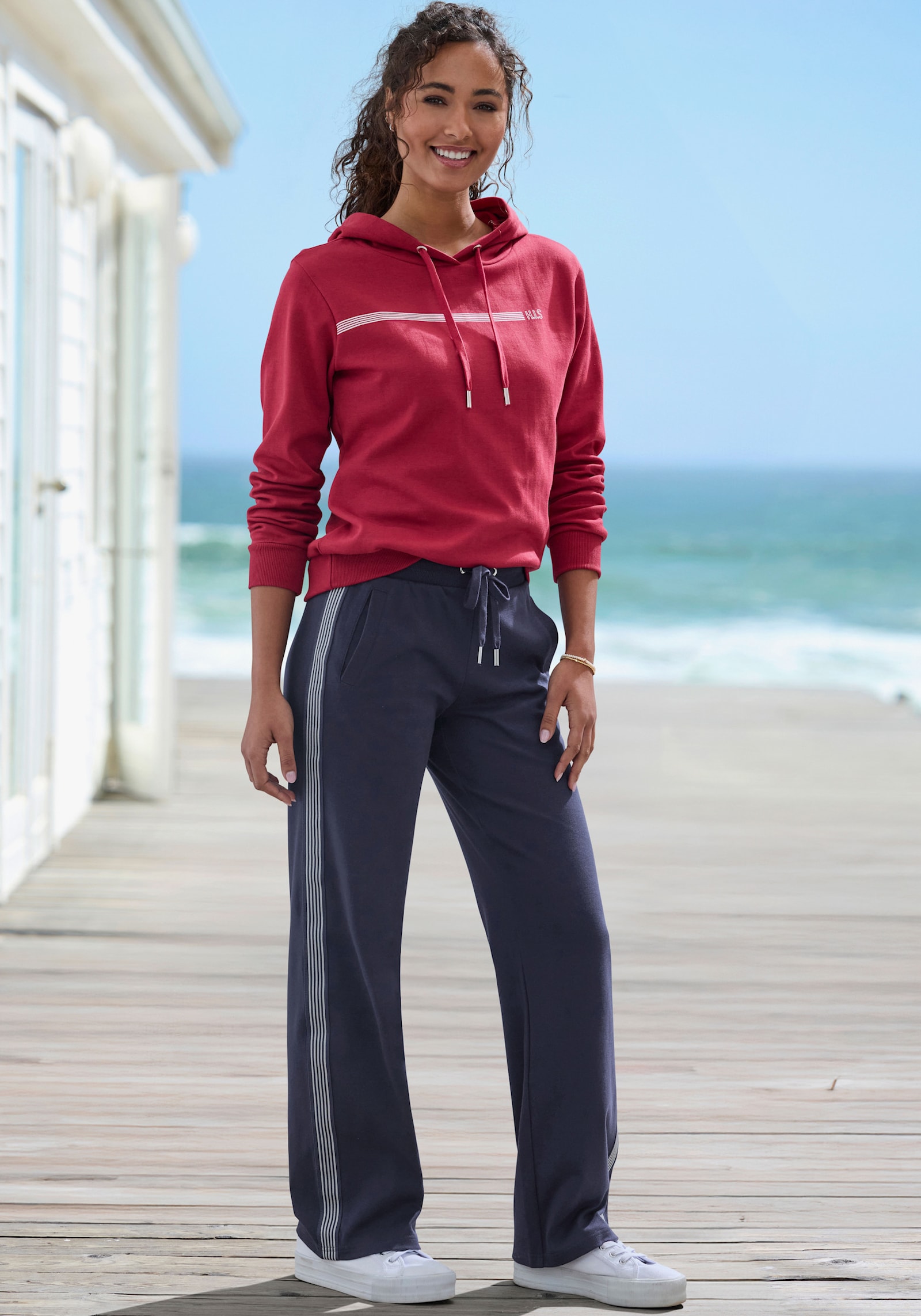 H.I.S Sweat à capuche - rouge