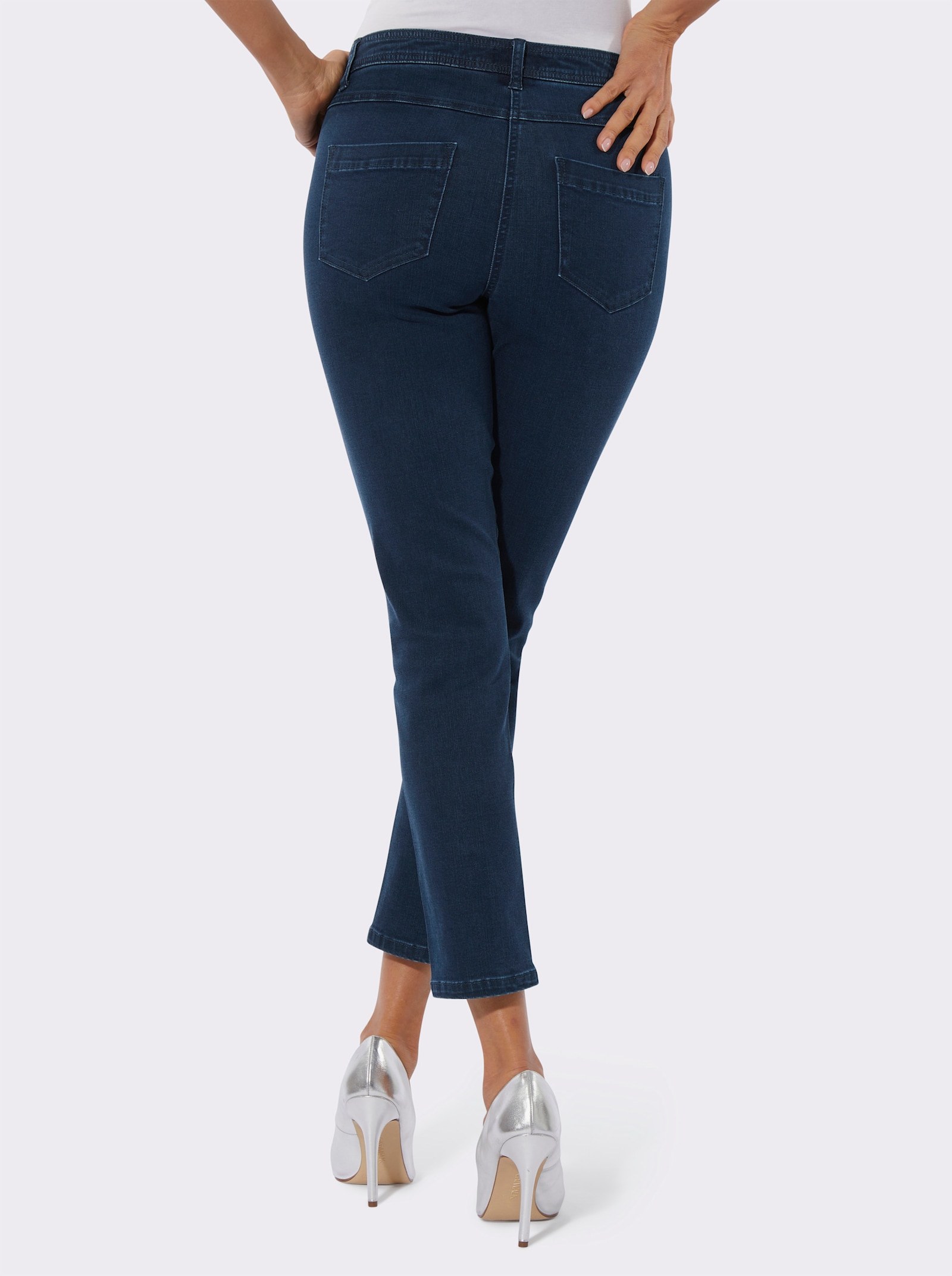 5-Pocket-Jeans mit Shaping-Effekt - blue-stone-washed