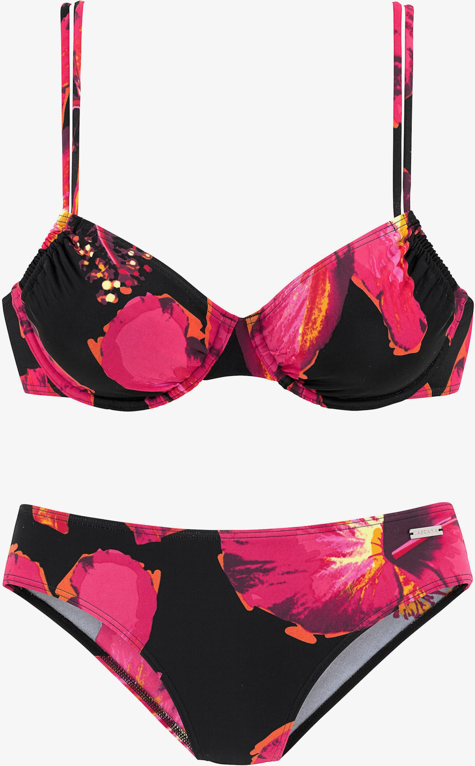 LASCANA Bügel-Bikini - schwarz-bedruckt