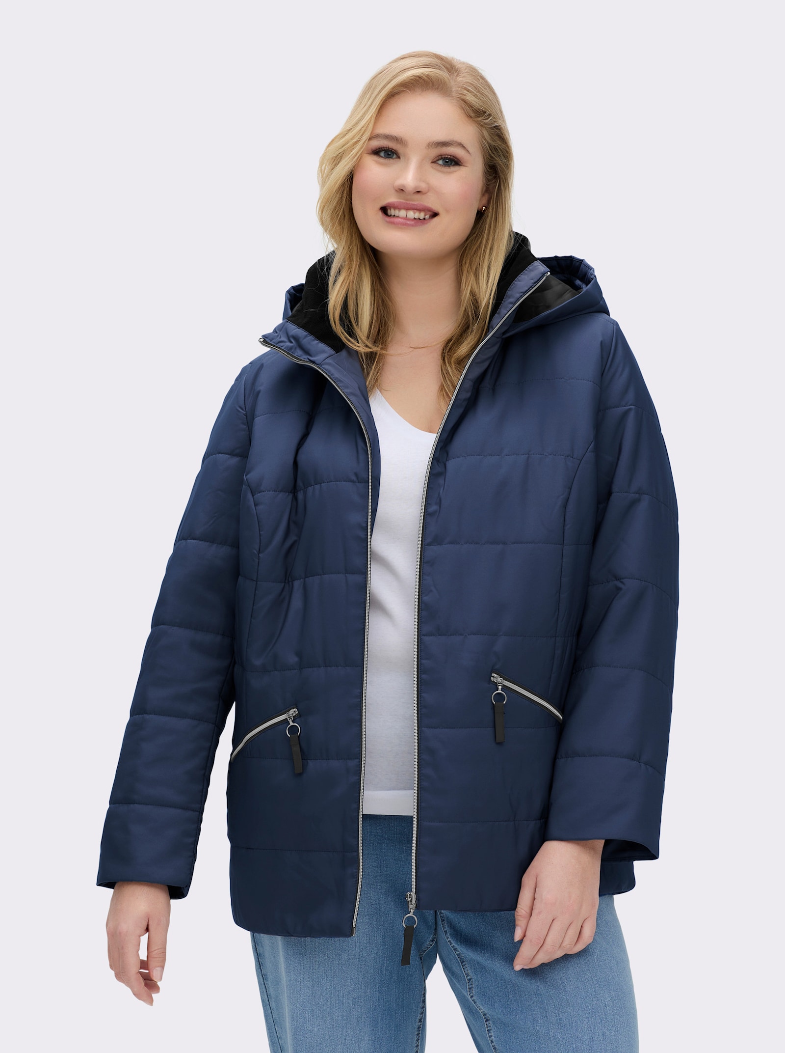 Steppjacke mit Wattierung, wärmend - marine