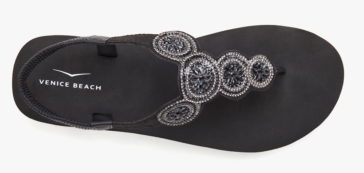 Venice Beach Badslippers - zwart
