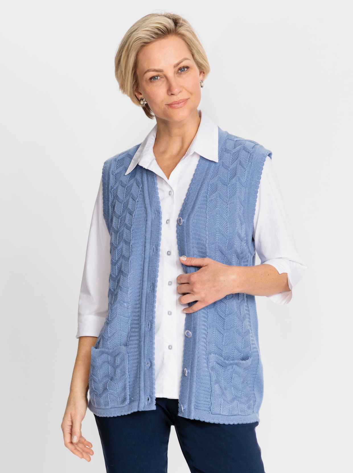 Mouwloos vest - bleu