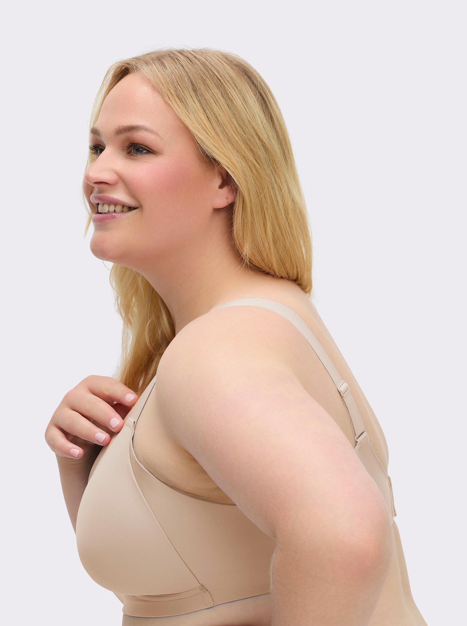 Naturana T-Shirt-BH ohne Bügel - elfenbein