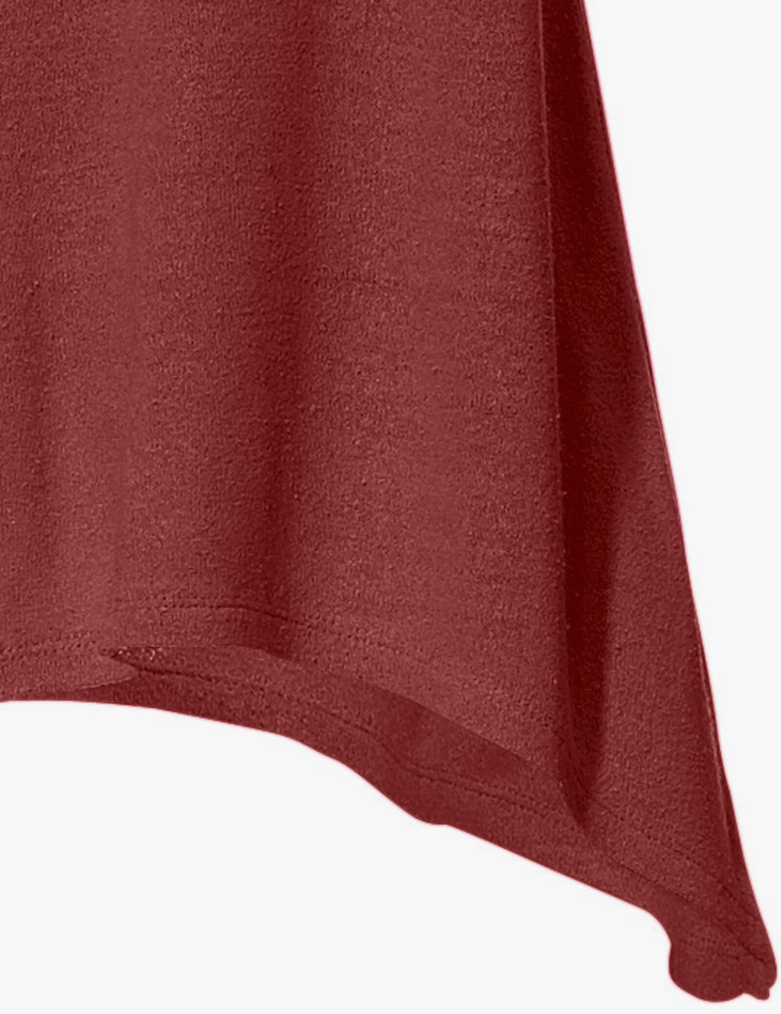 heine Lang shirt van bourettezijde - rood