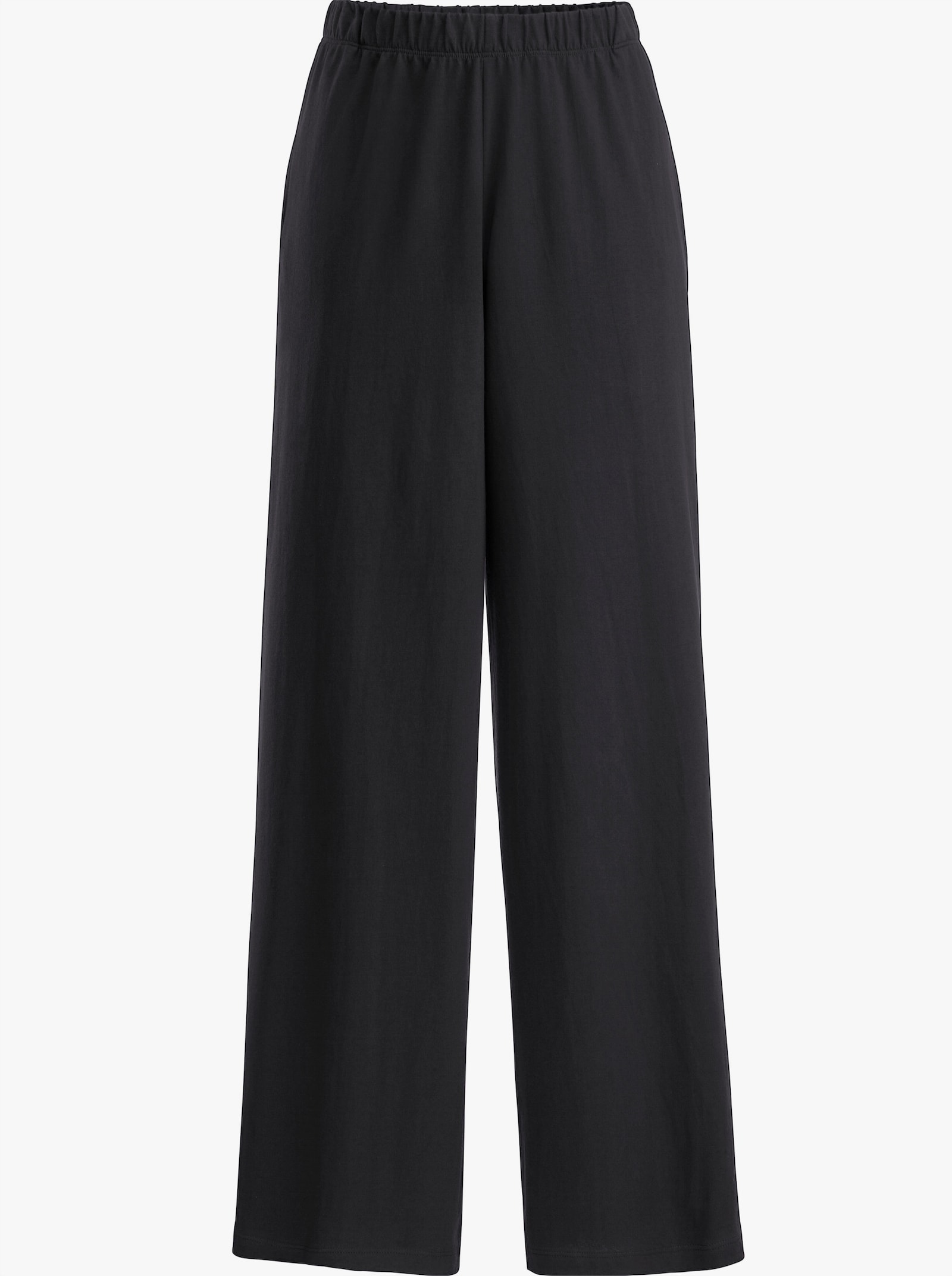 Freizeithose weit geschnitten - schwarz