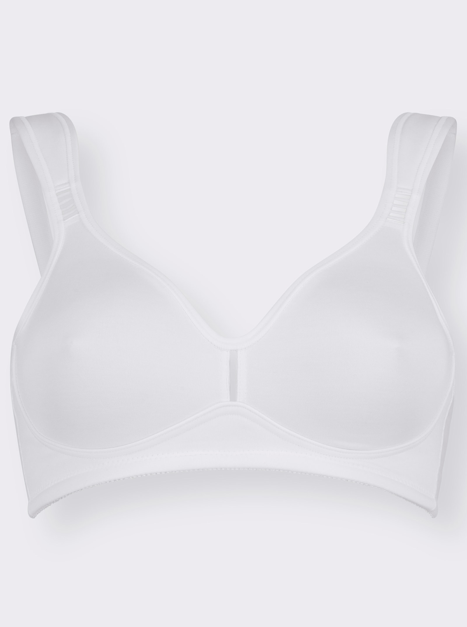 wäschepur Comfortbeha zonder beugel met transparante inzetten - wit