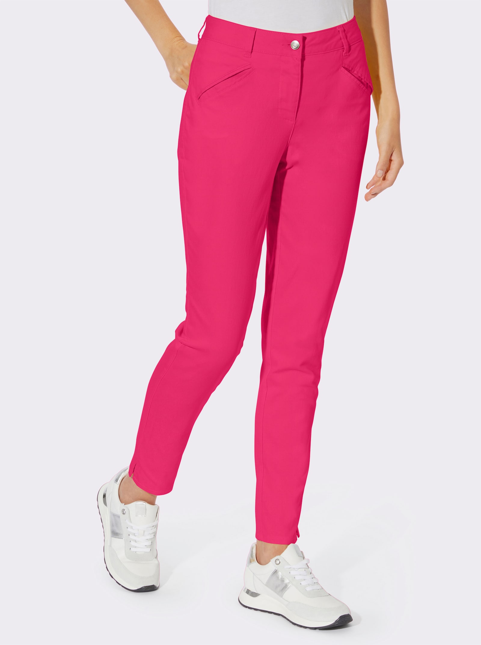 heine Röhrenhose mit Bügelfalten - pink
