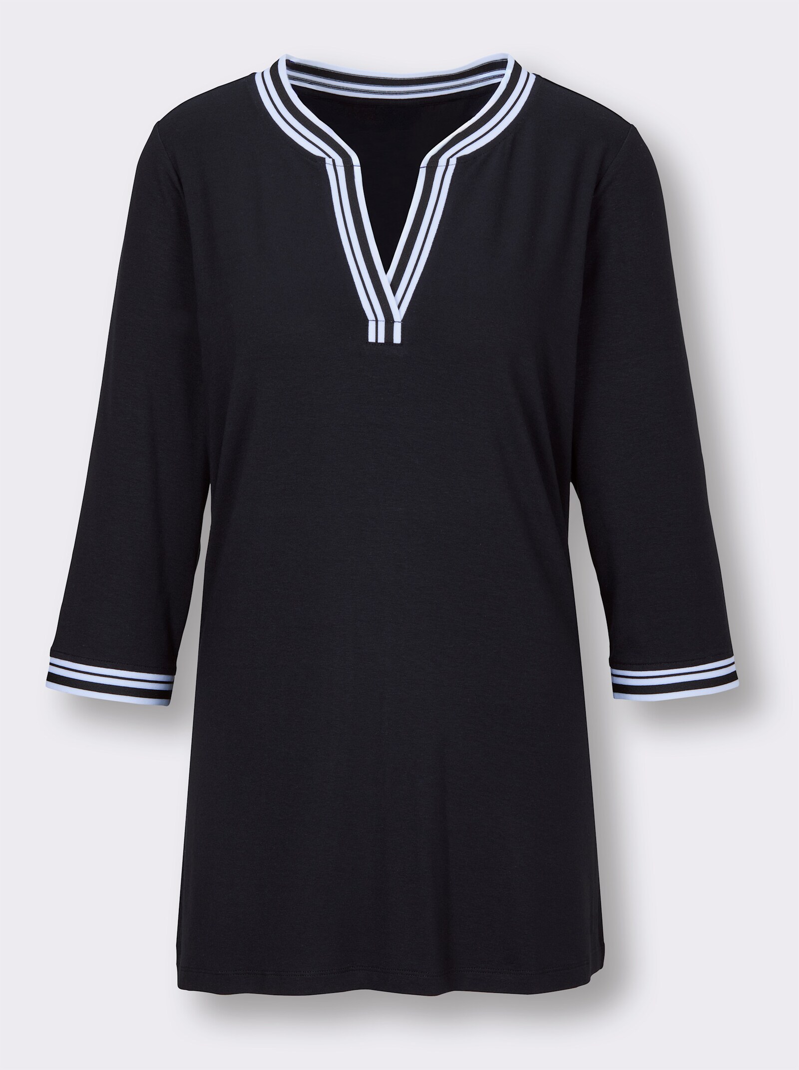 feel good Langarmshirt - schwarz-weiß