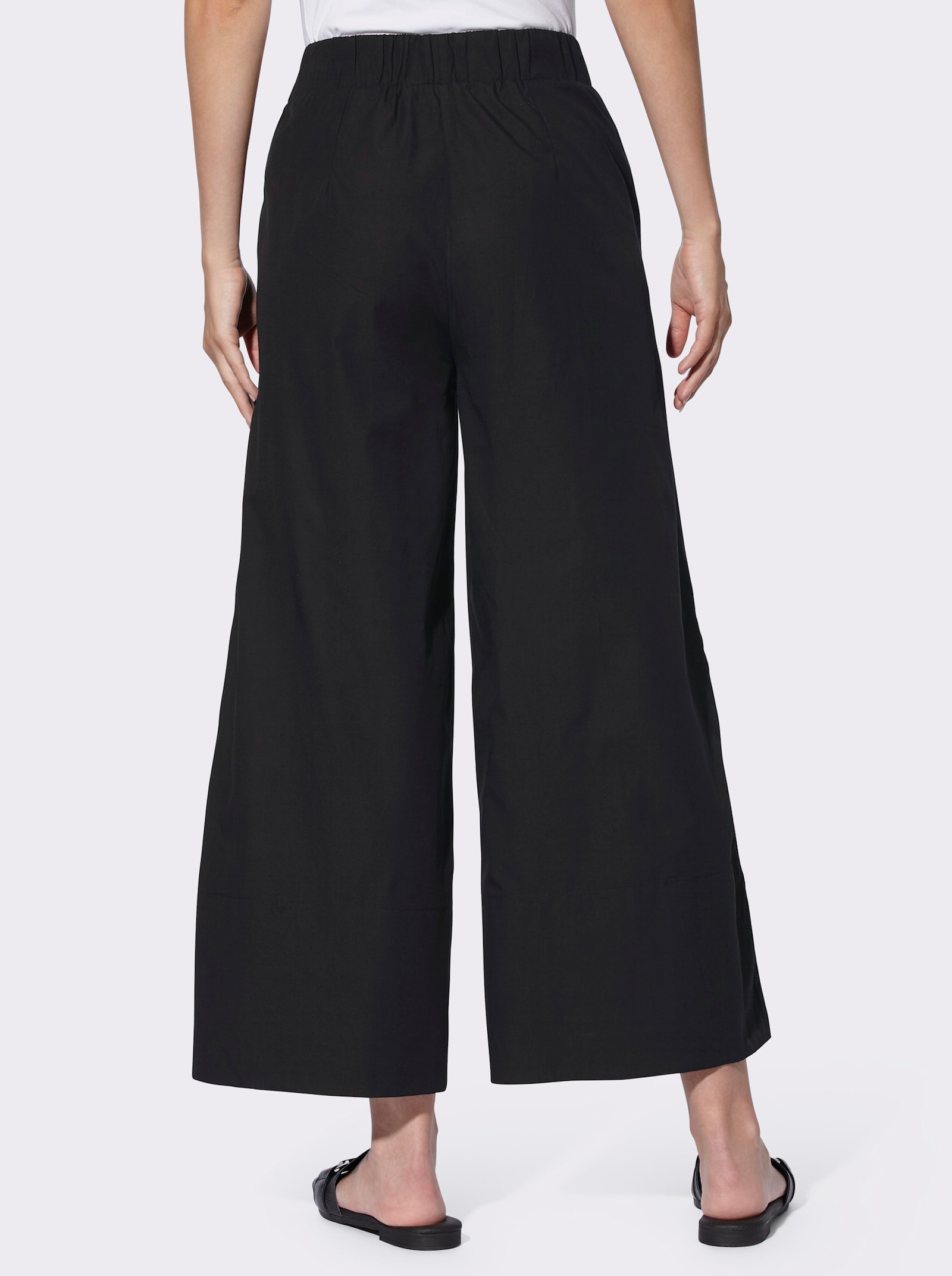 heine Culotte met comfortband rondom - zwart