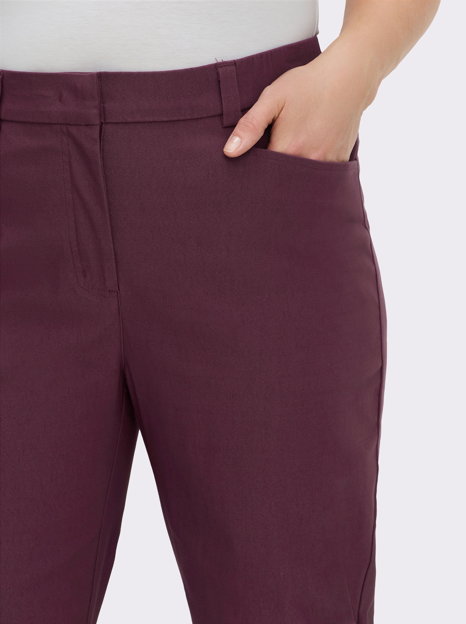 sheego Bengalinhose mit innenliegendem Dehnbund - burgund