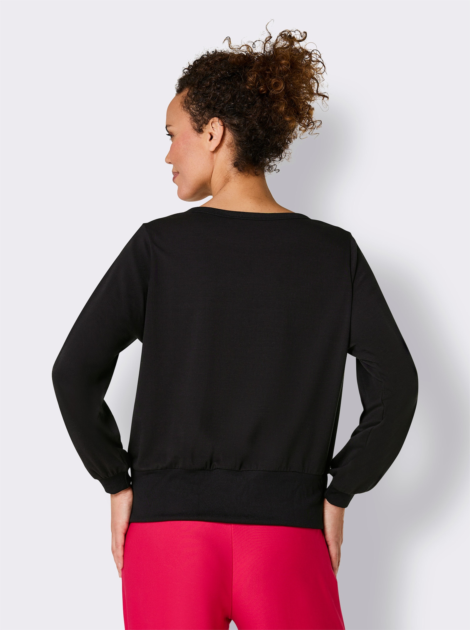 Catamaran Sports Funktionsshirt mit Frontdruck - schwarz-weiß