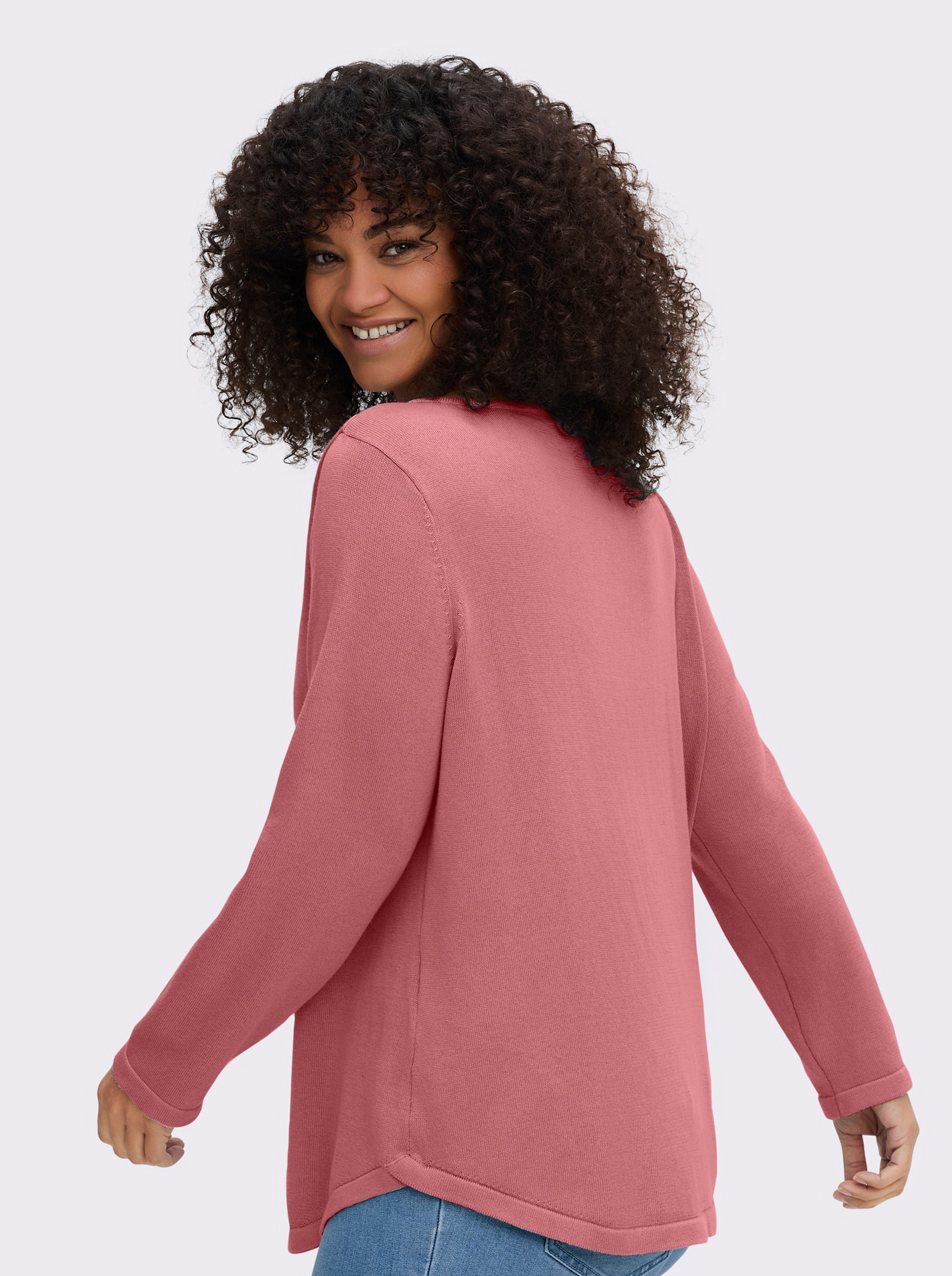 Rundhalspullover mit U-Boot-Ausschnitt - erika