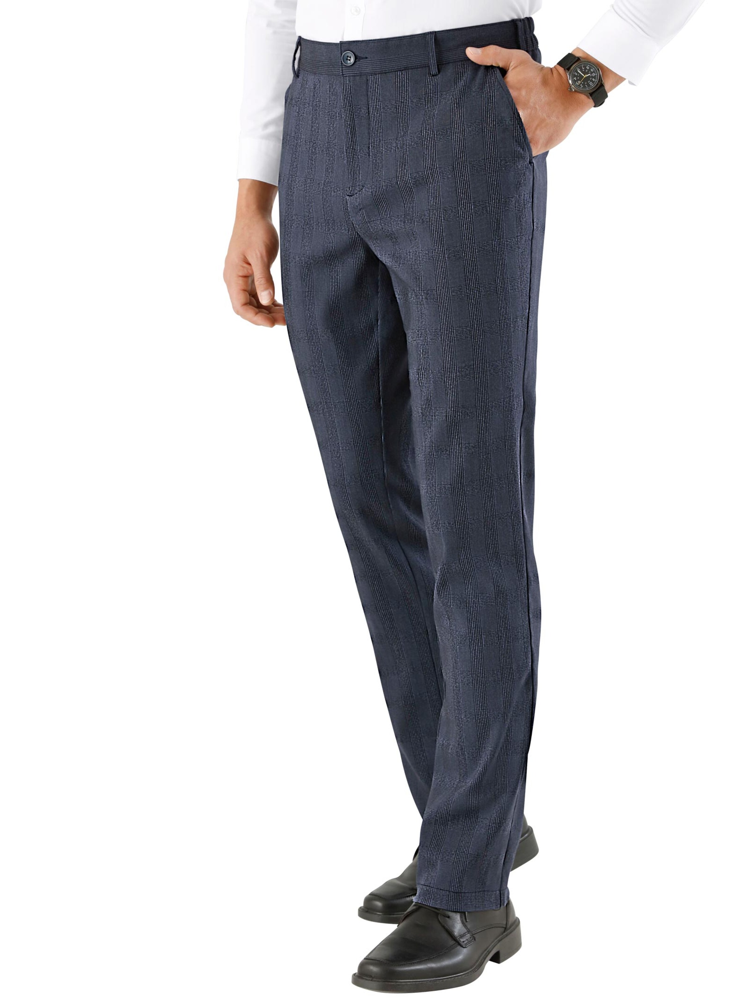 Hose - anthrazit-kariert