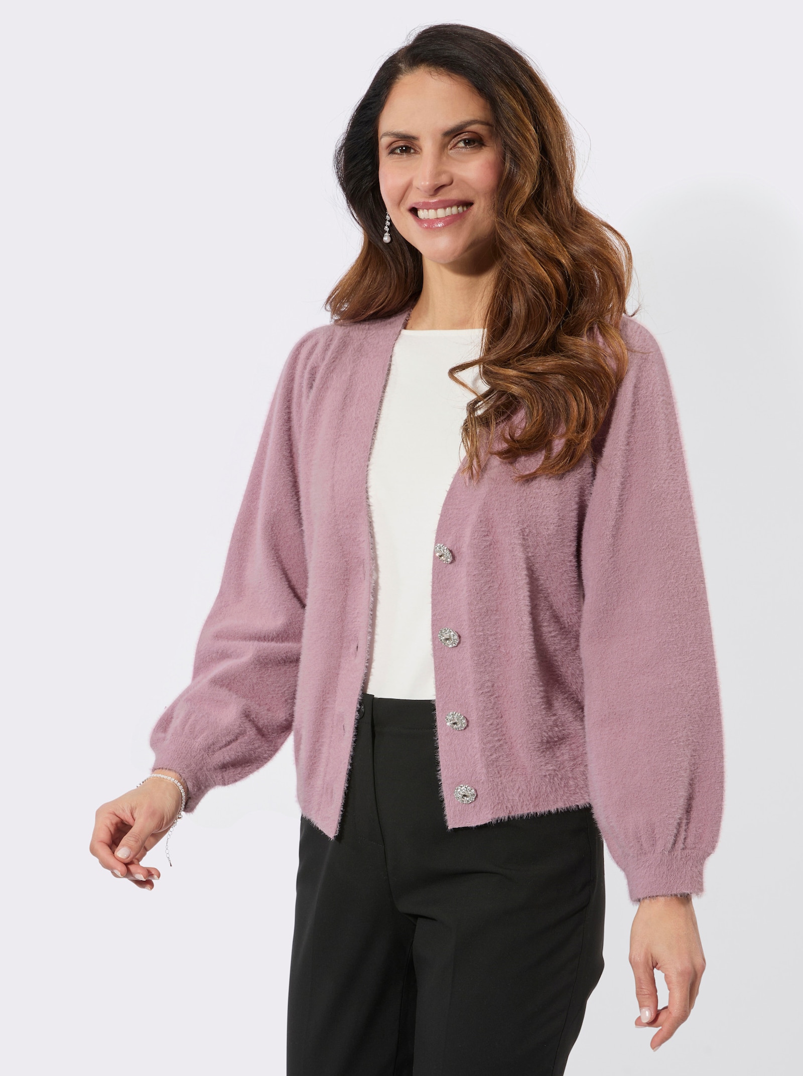 Cardigan - mauve