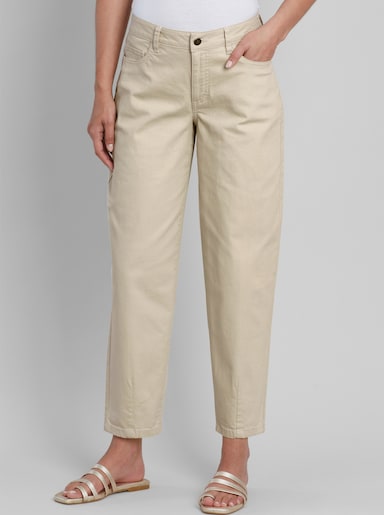 heine 5-Pocket-Hose im Barrel-Schnitt - sand