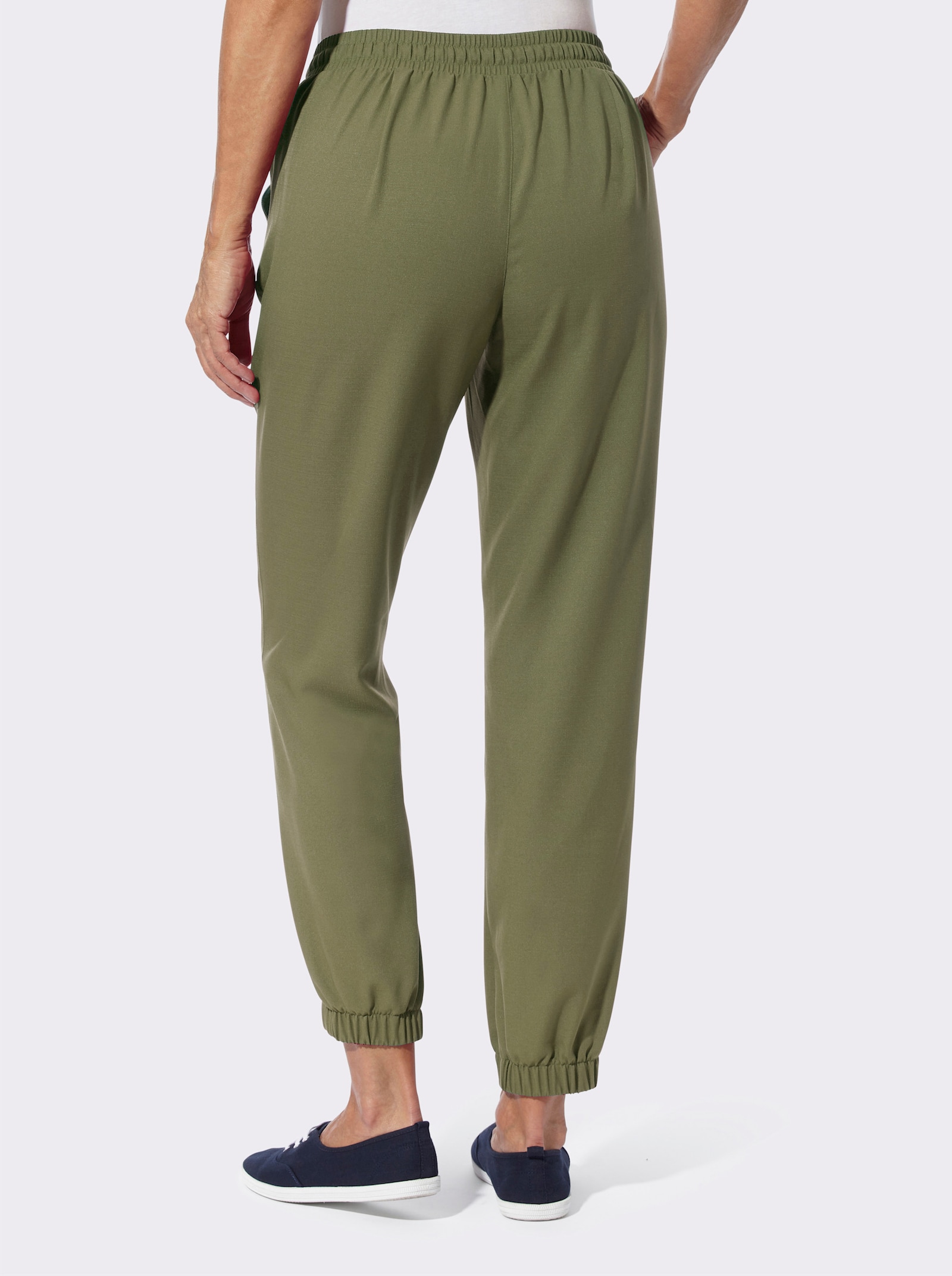 Hose mit Rundum-Dehnbund - oliv