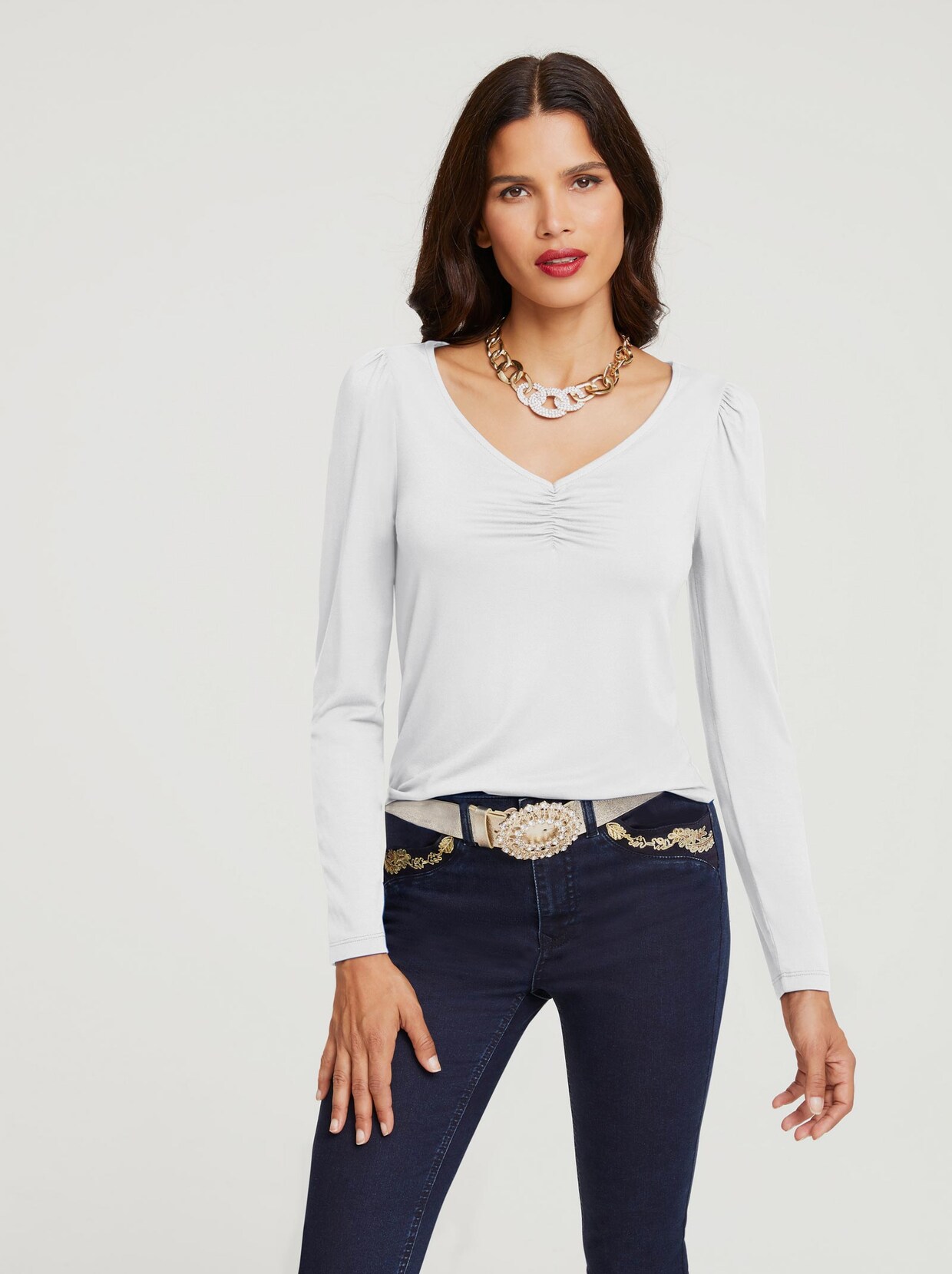 Ashley Brooke Shirt - weiß
