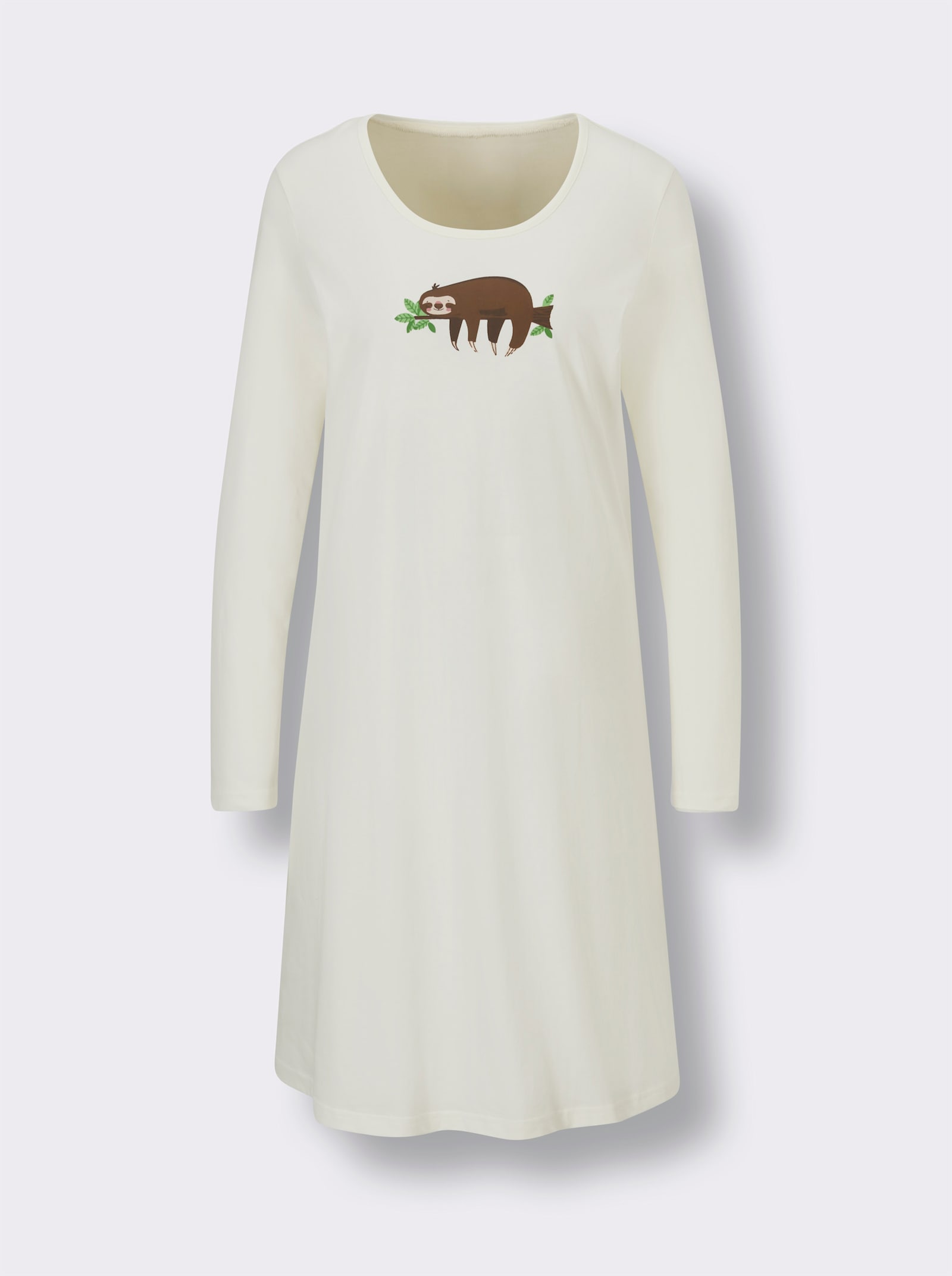 wäschepur Sleepshirts - ecru + apfel