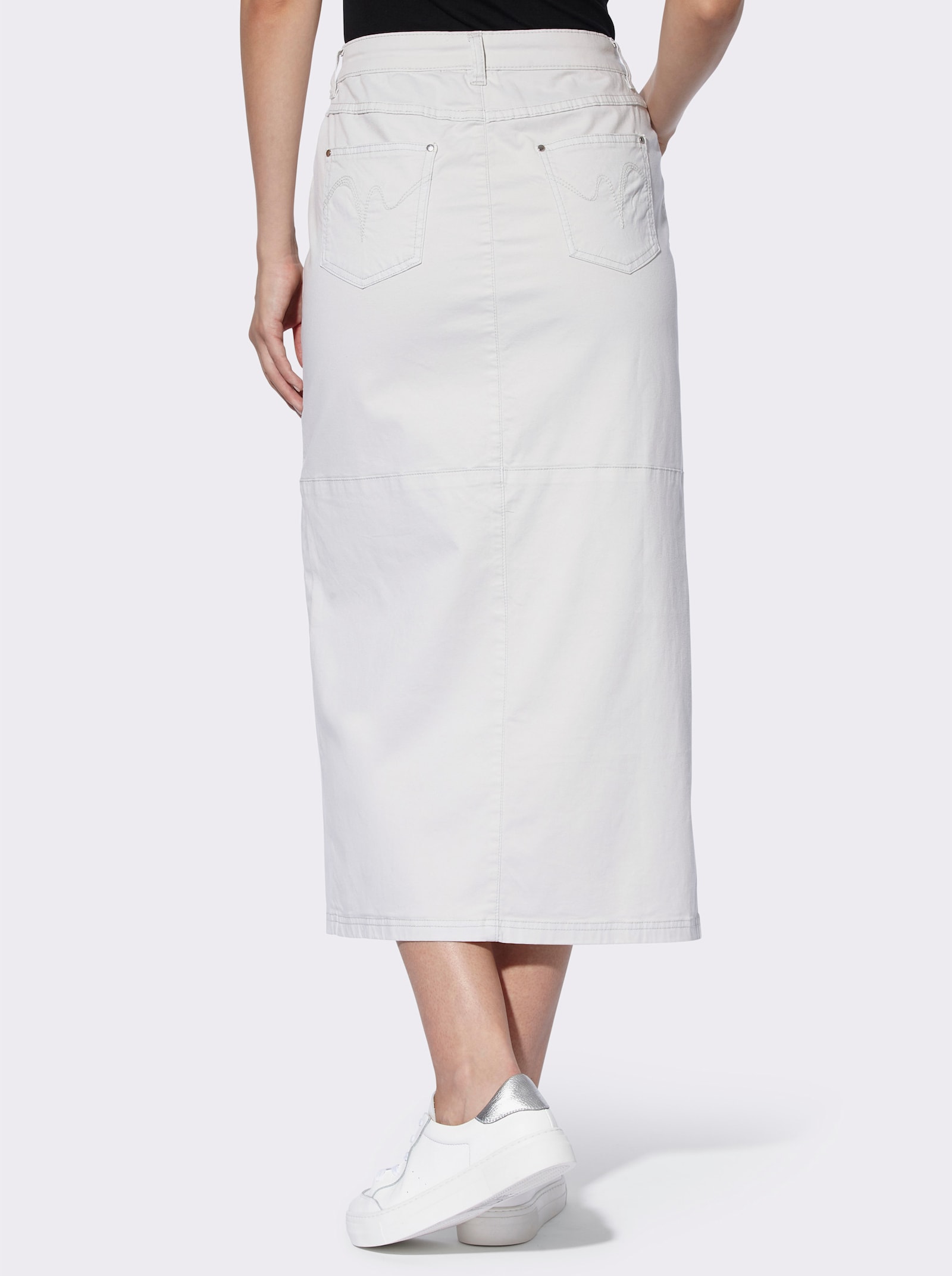 heine Geweven rok in 5-pocketsmodel - lichtgrijs