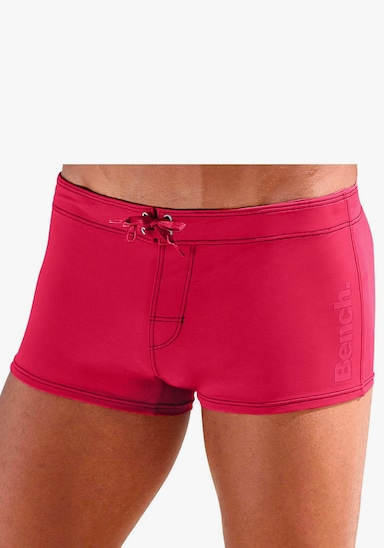 Bench. Boxer-Badehose - rot