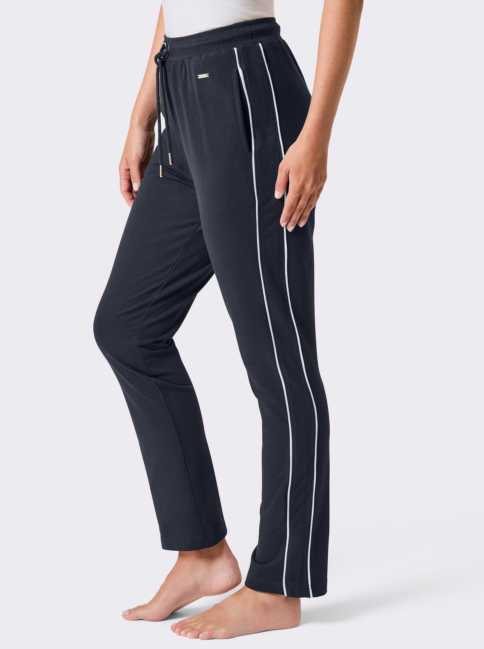 feel good Hose - marine-weiß