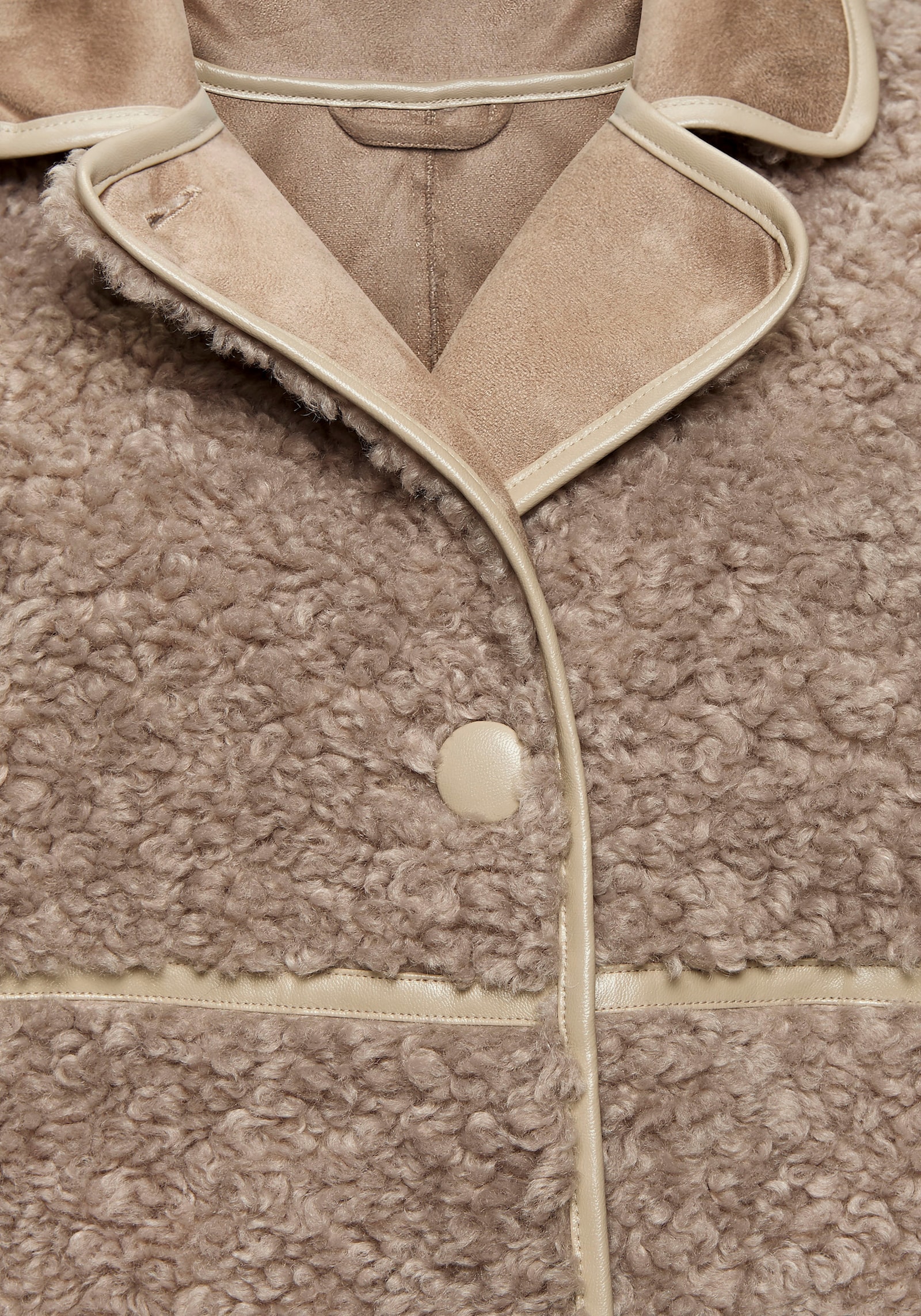 LASCANA Fellimitatjacke - taupe