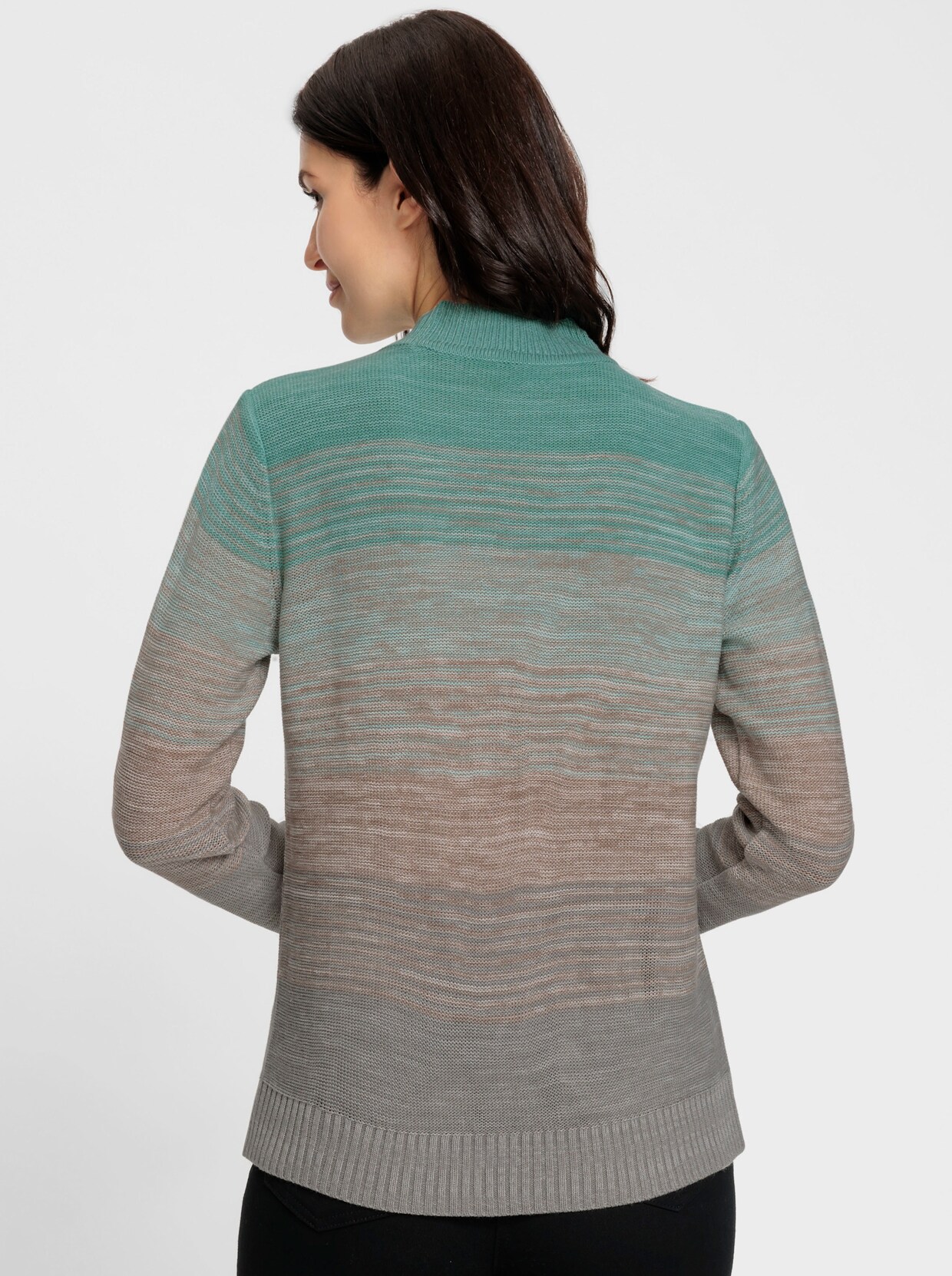 Pullover - mint gedessineerd