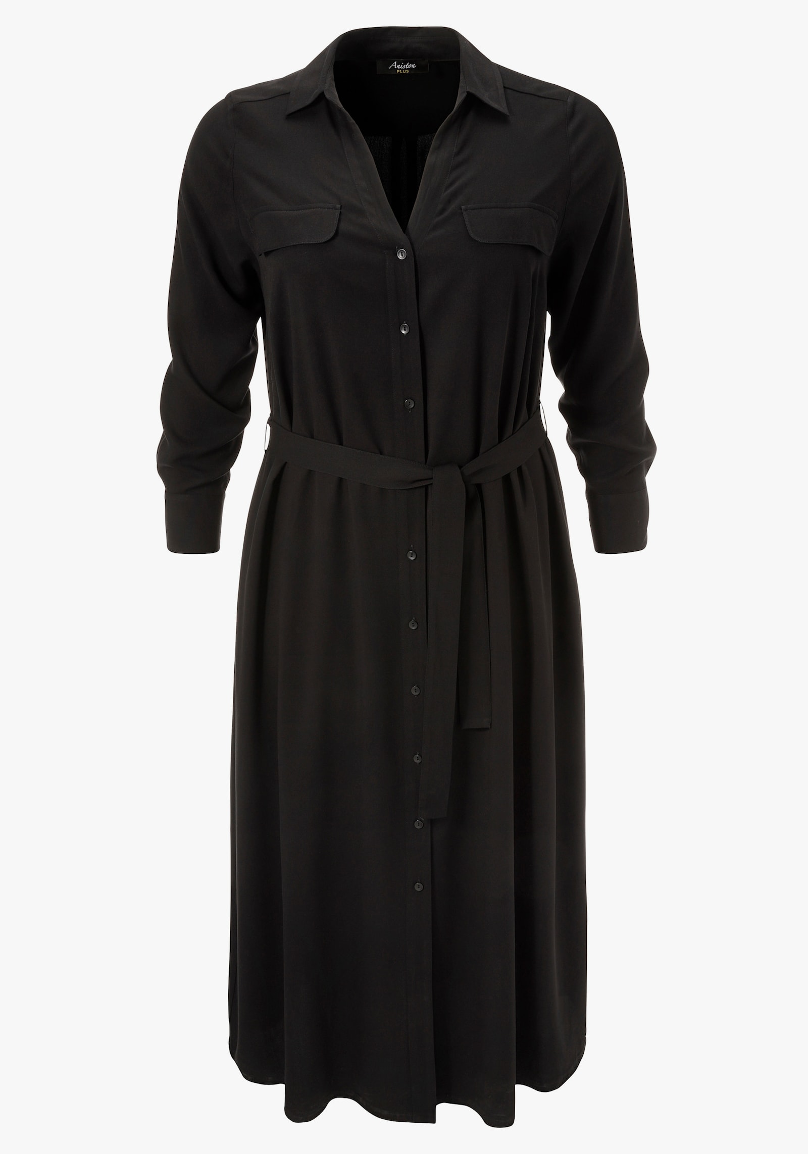 Aniston PLUS Blusenkleid - schwarz