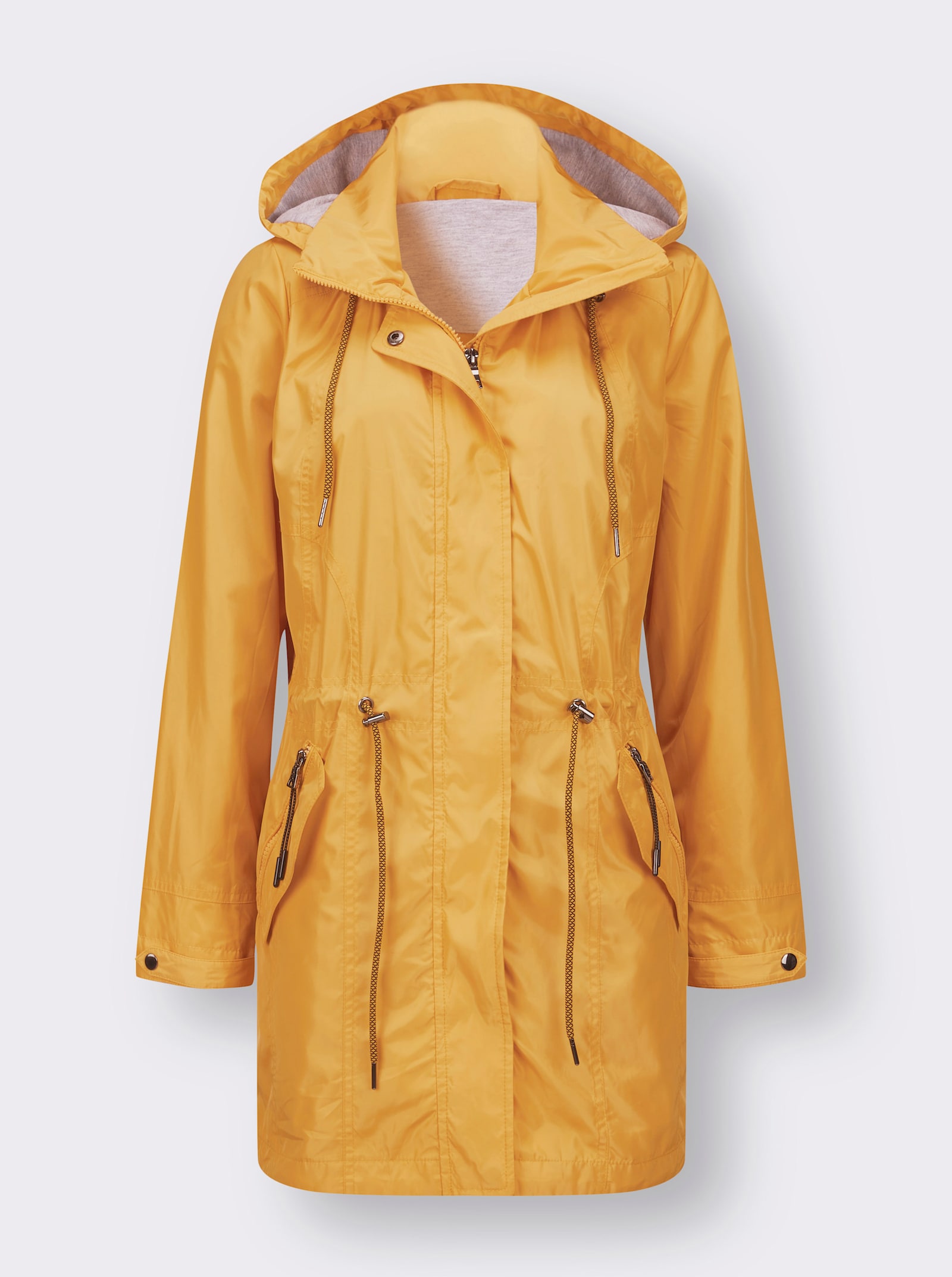 Parka mit Jerseyfutter in Melange-Optik - ocker