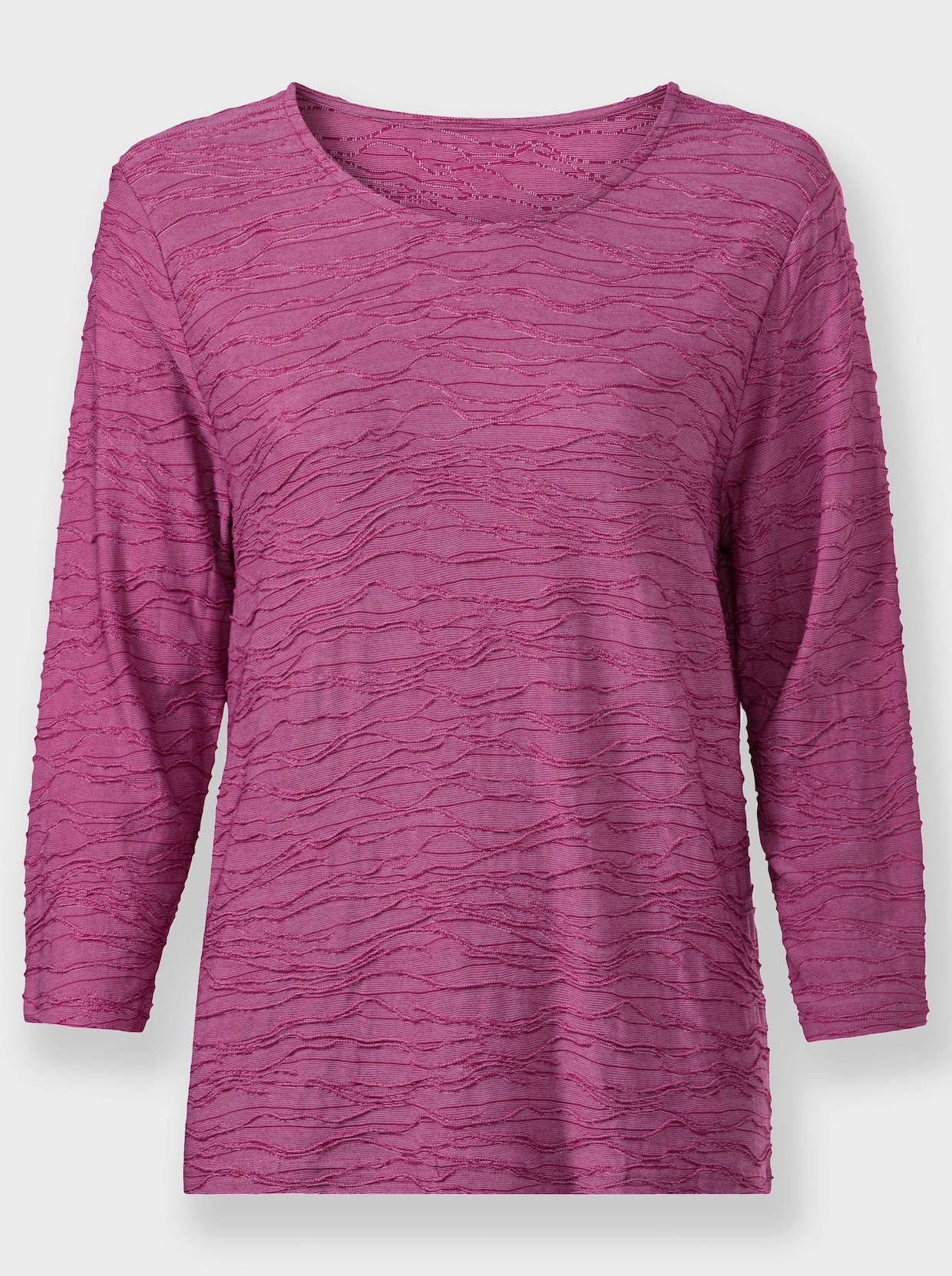 3/4-Arm-Shirt - magenta-meliert