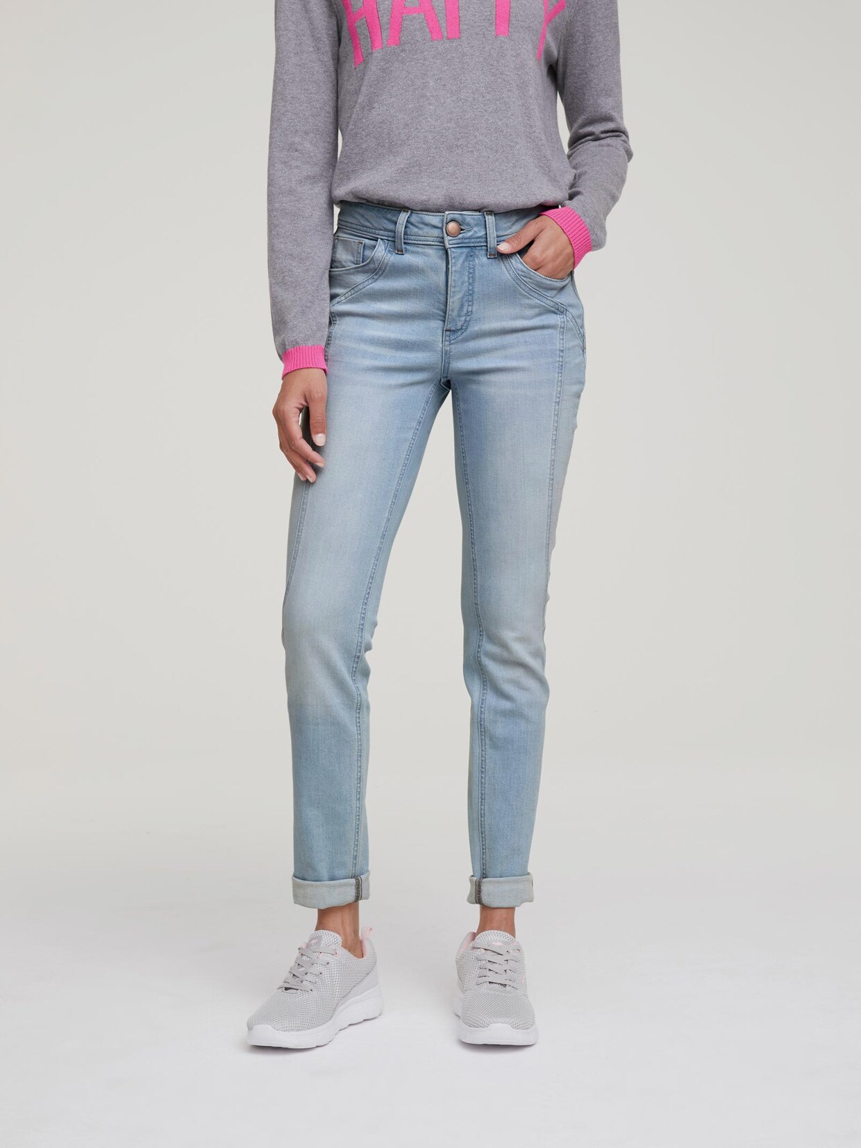 Rick Cardona Bauchweg-Jeans - bleached