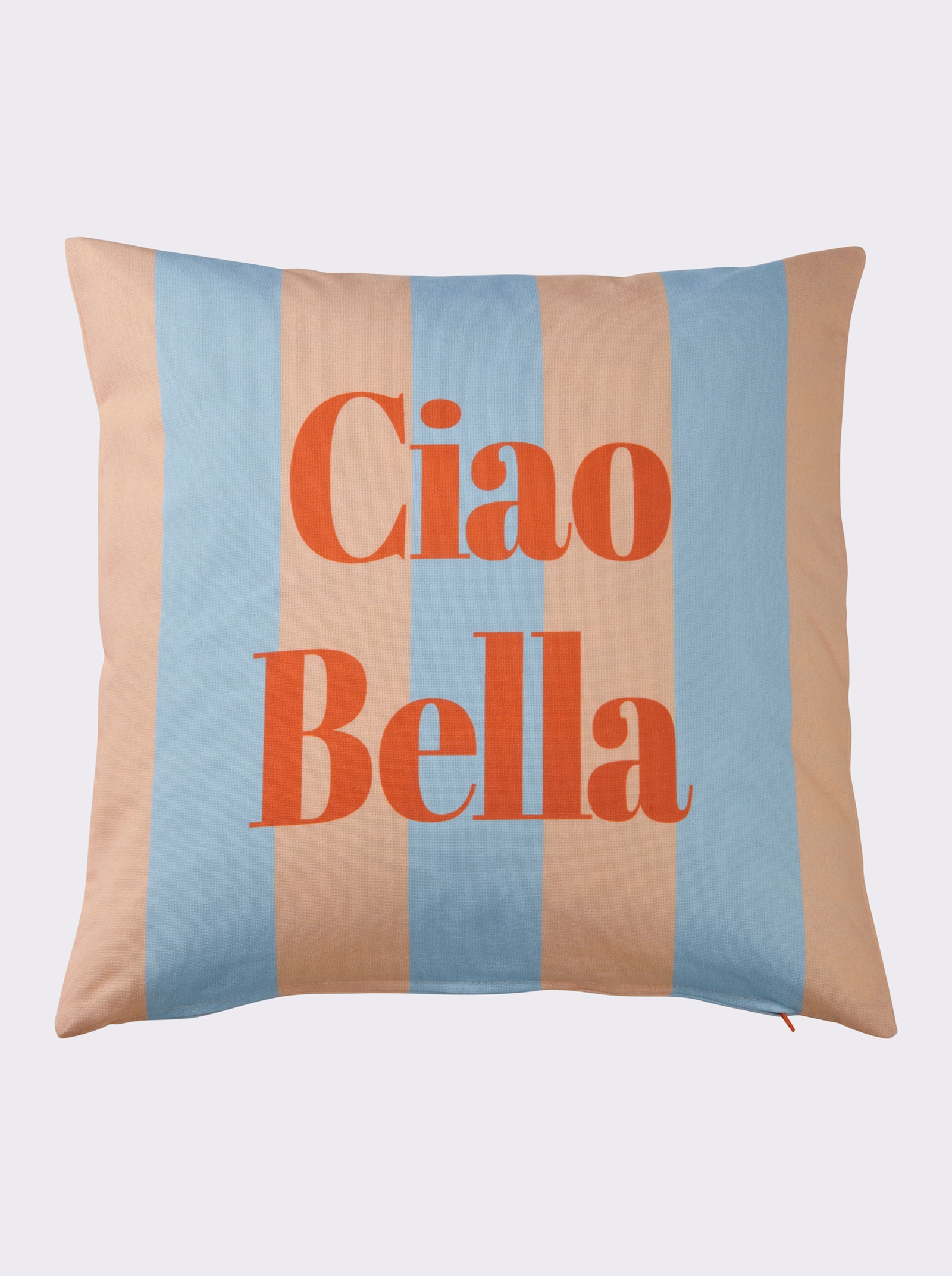 heine home Kussenovertrek - lichtblauw geprint