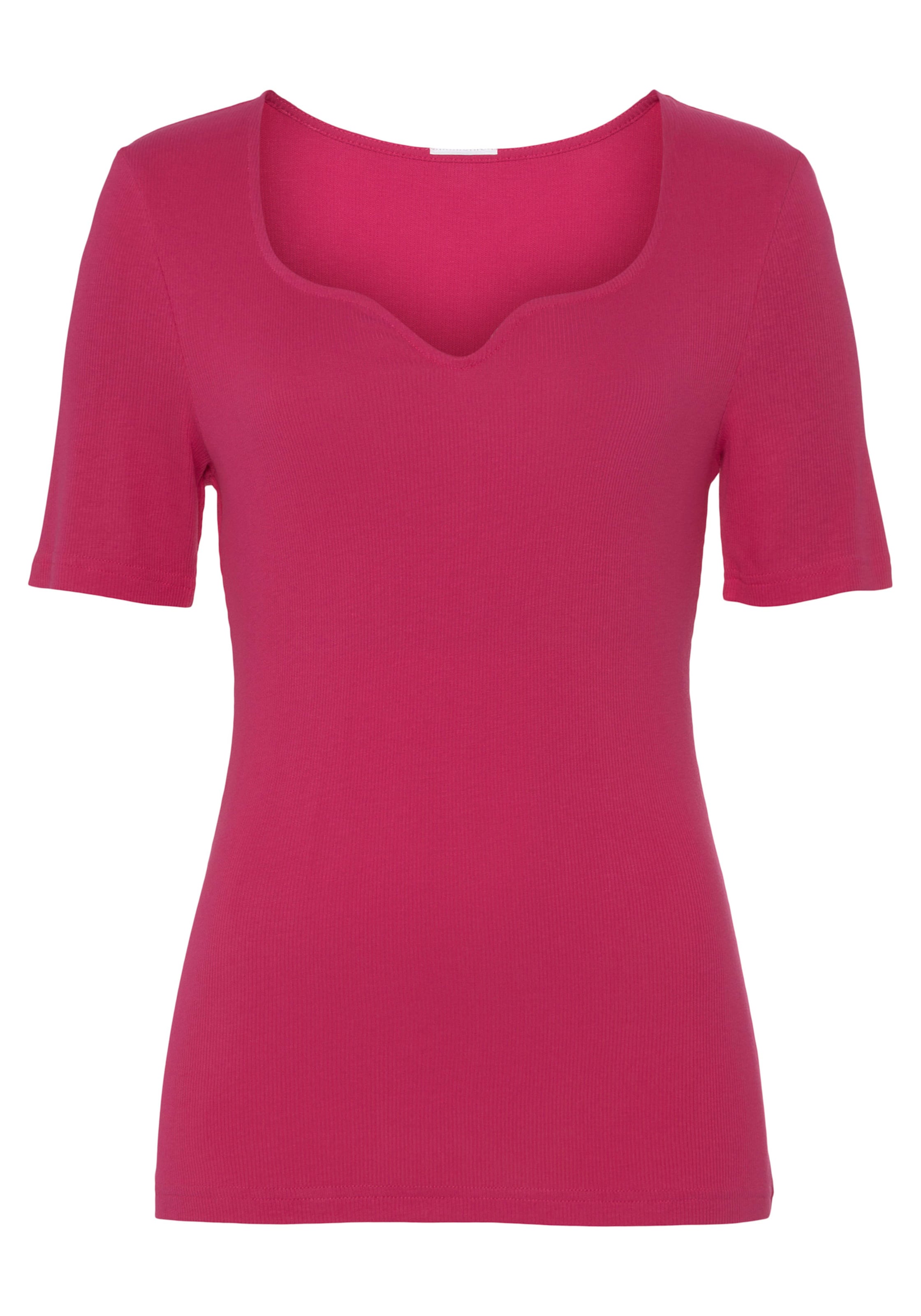 An Aus günstig Kaufen-T-Shirt in pink, blau von Vivance. T-Shirt in pink, blau von Vivance <![CDATA[Leicht taillierte T-Shirts von Vivance mit herzförmigem Ausschnitt für ein schönes Dekolleté. Weicher, anschmiegsamer Rippjersey aus angenehmer Viskose.]]>. 