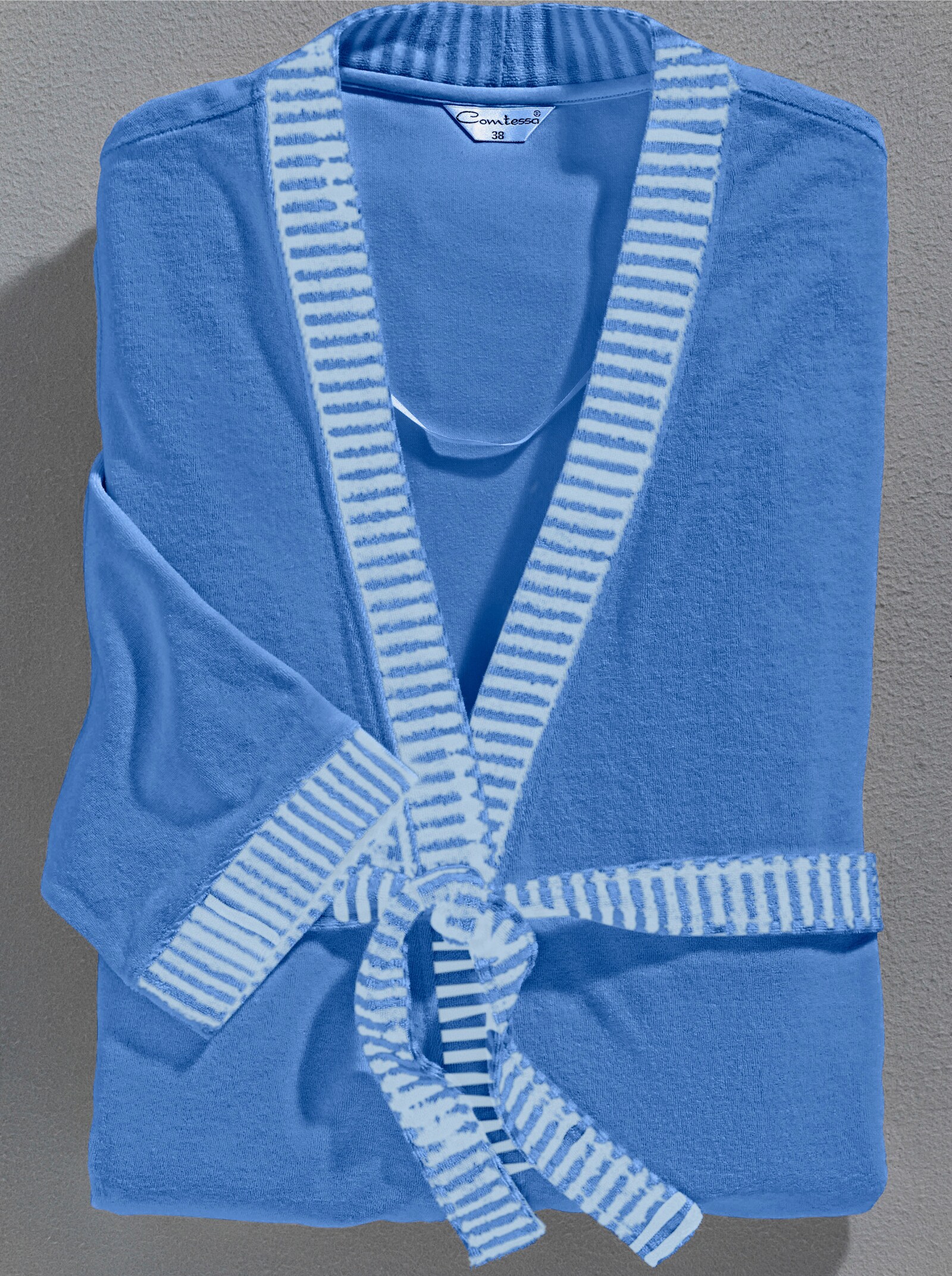 Comtessa Damenbademantel - blau