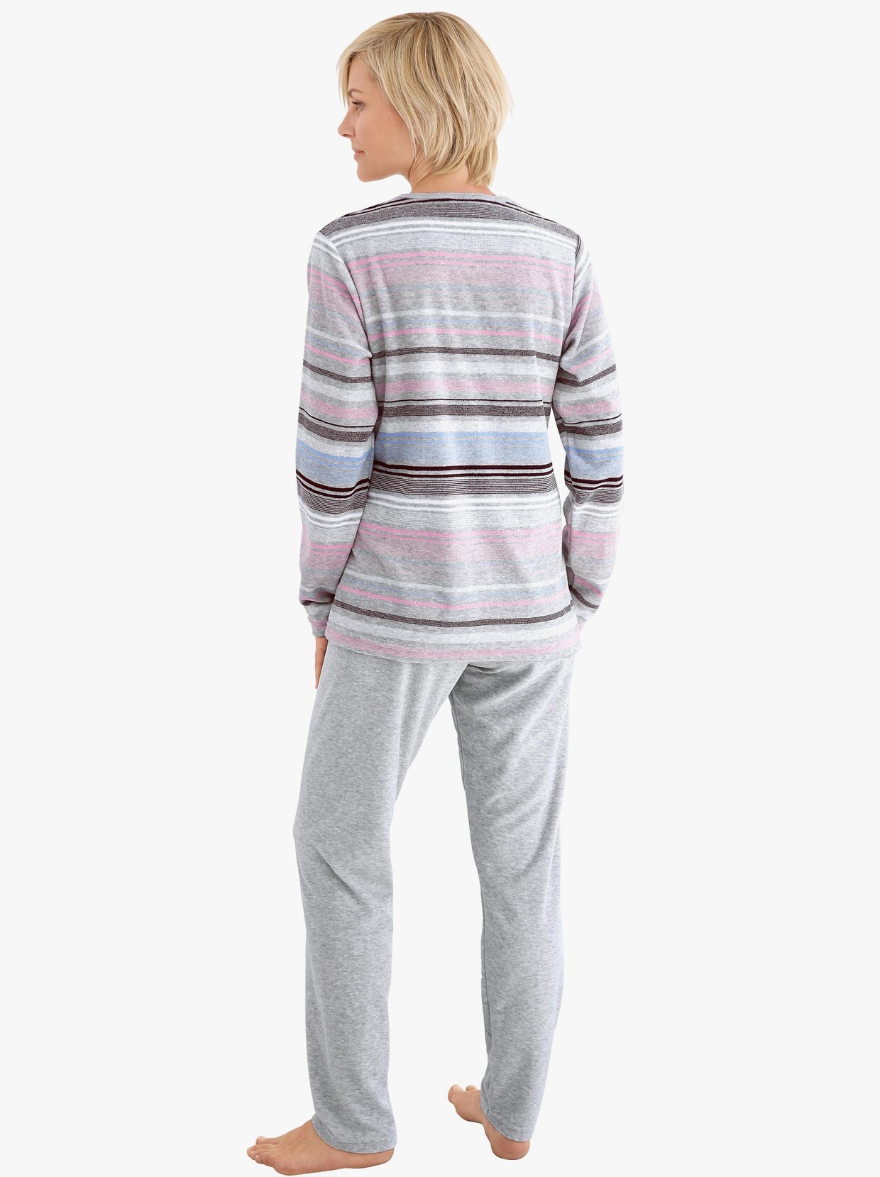 Normann Pyjama - grijs gemêleerd