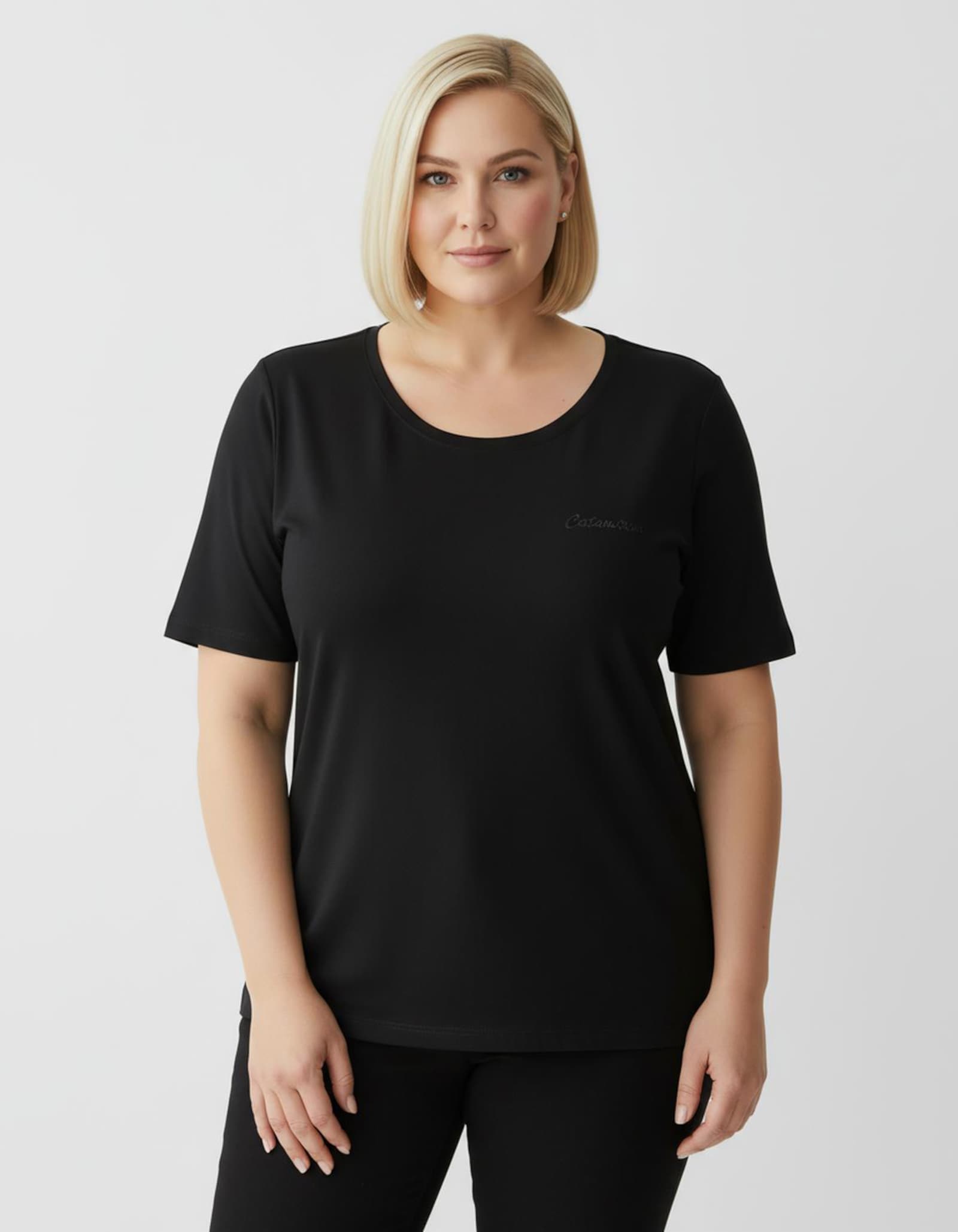 Catamaran Sports Sportshirt mit Stickerei - schwarz + pink