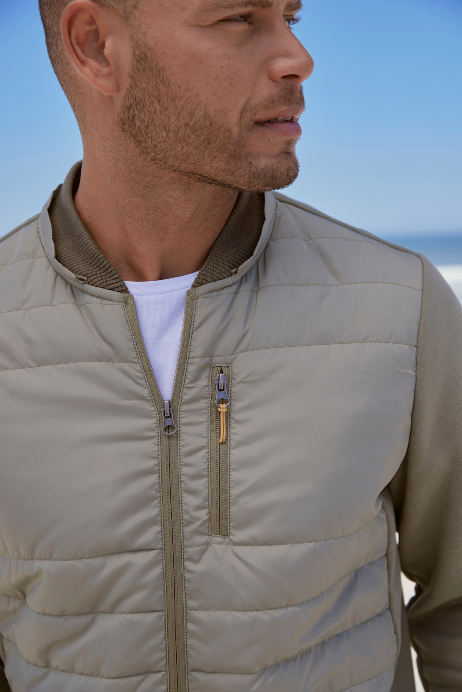 H.I.S Kapuzensweatjacke - khaki