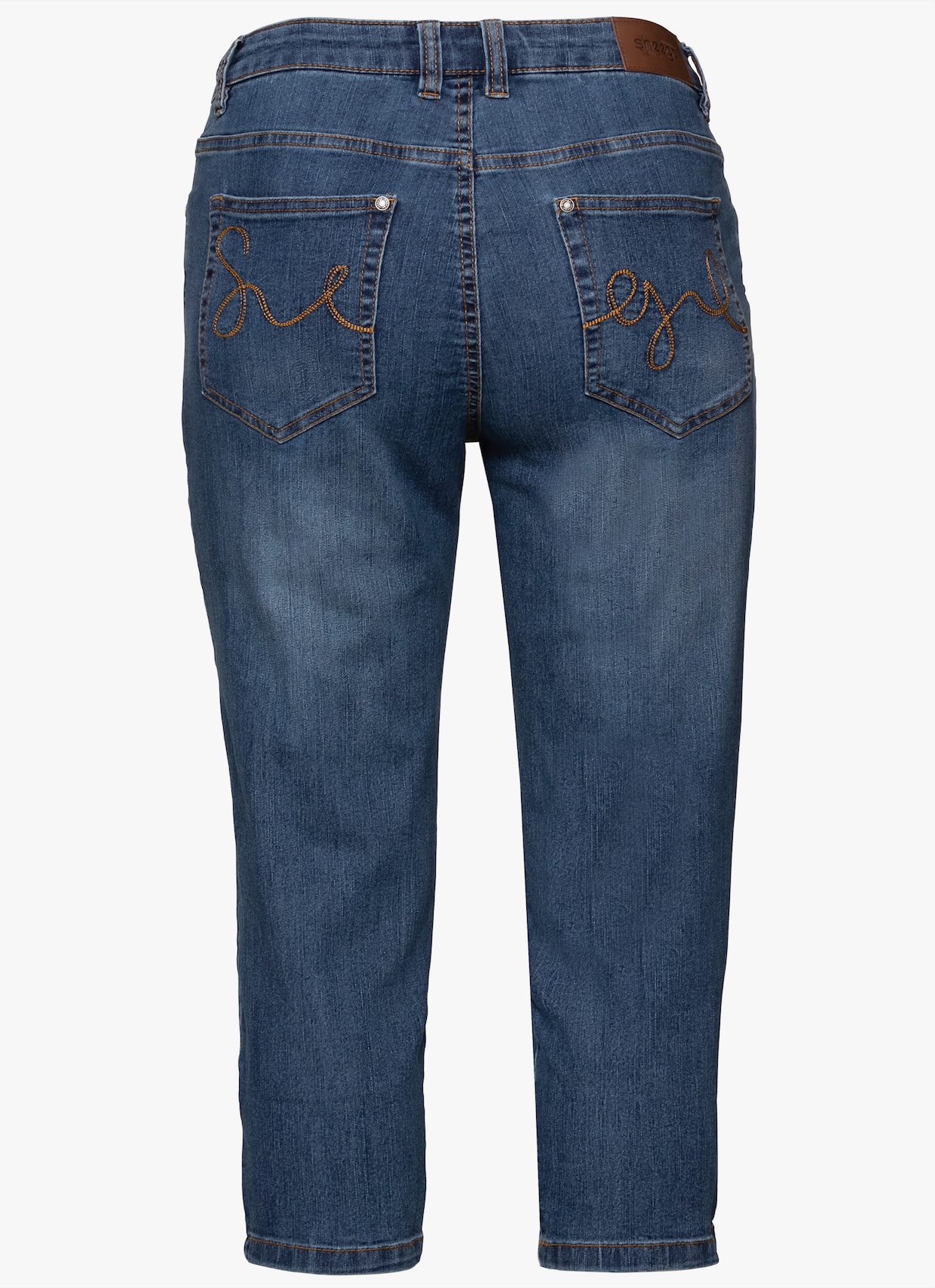 sheego Caprijeans - blue denim