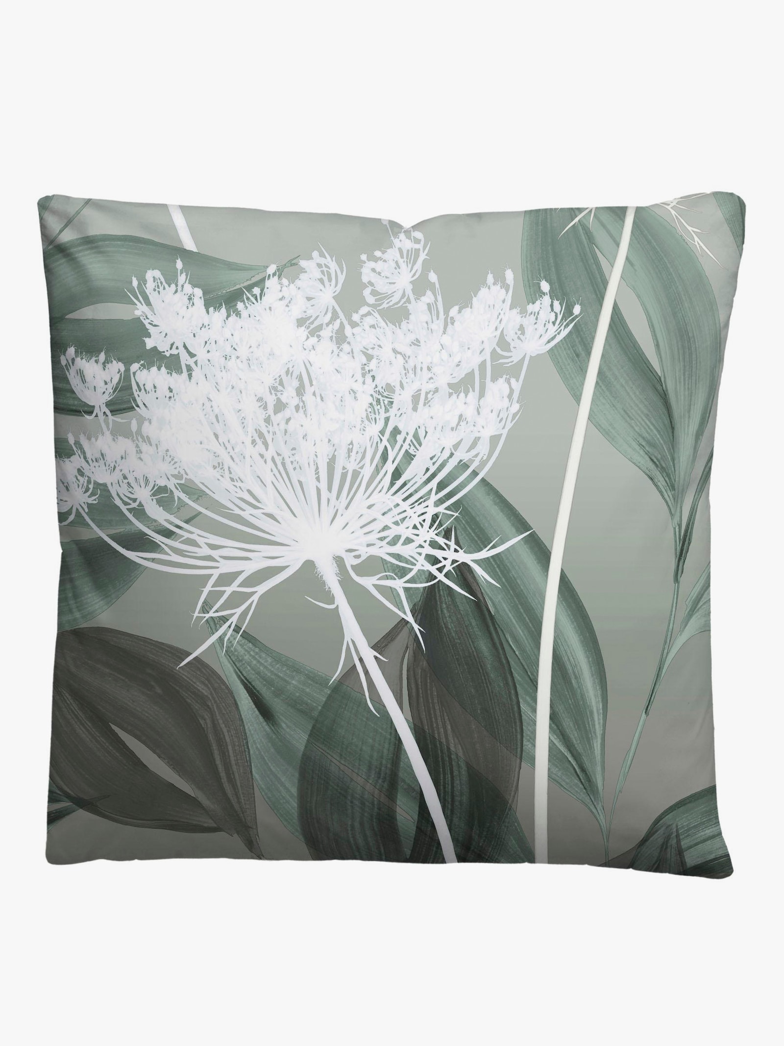 Biberna Bettwäsche - grün-bedruckt