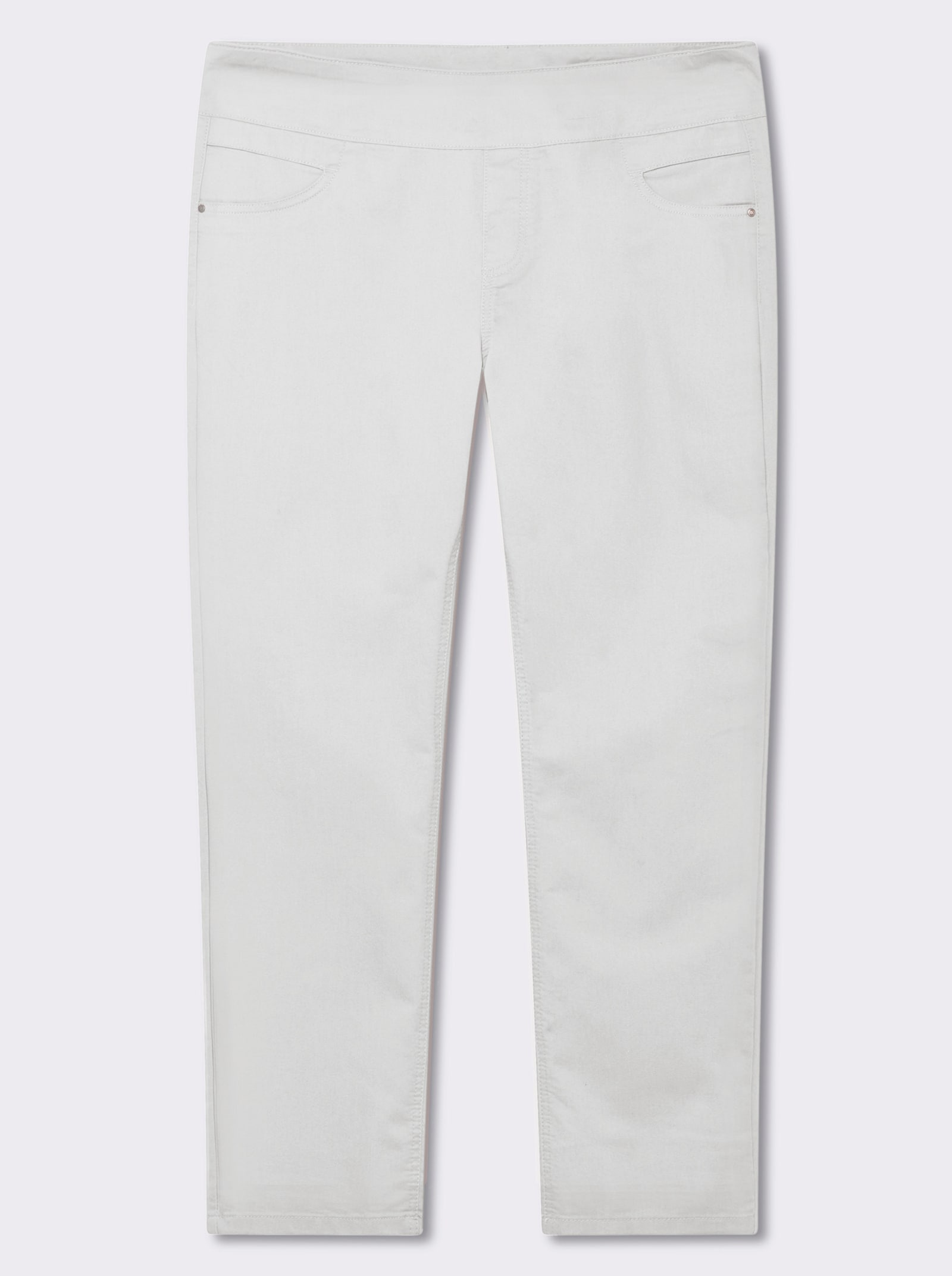 Comfortbroek met hoge comfortband - wit