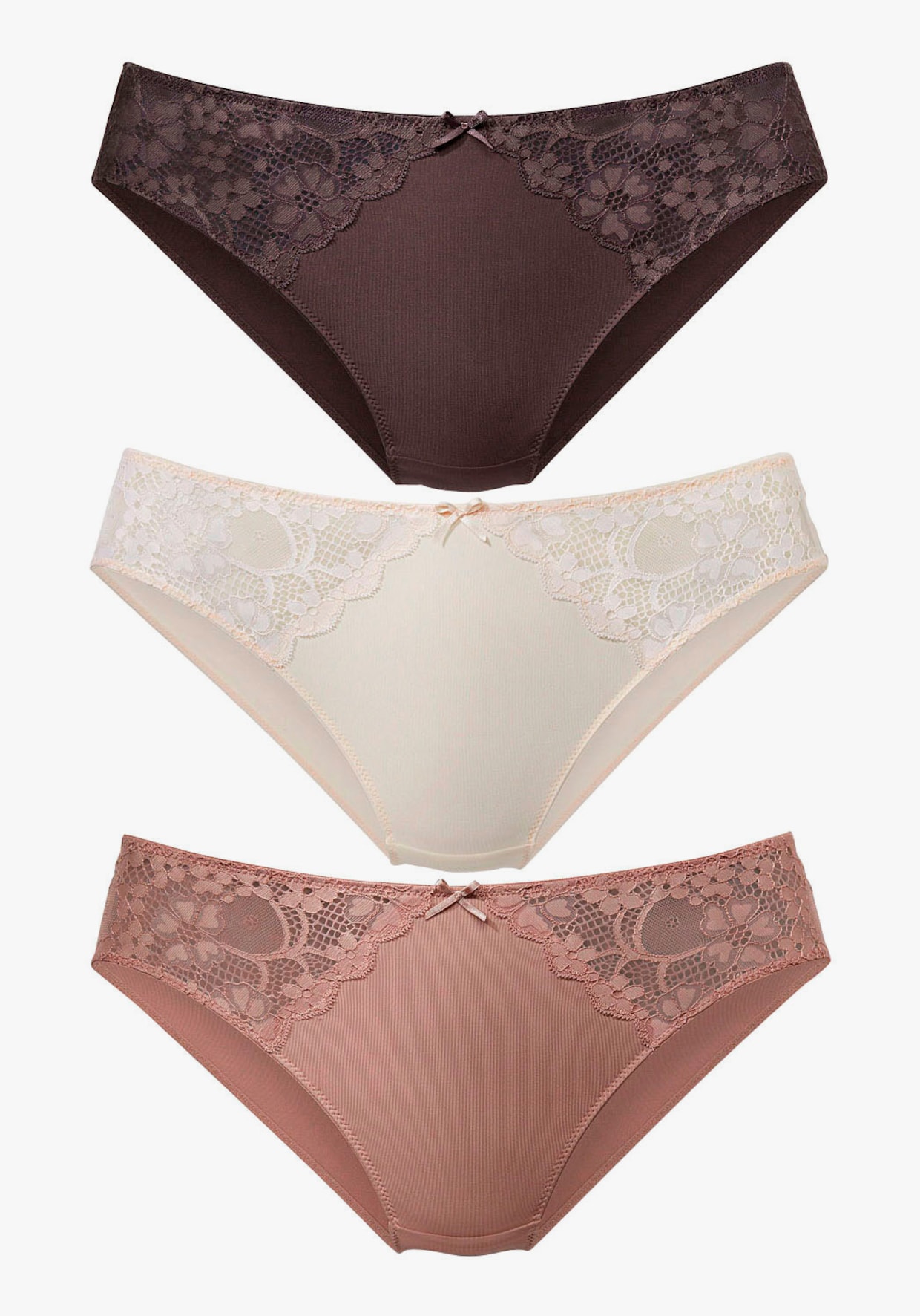 petite fleur Slip - braun+toffee+puder